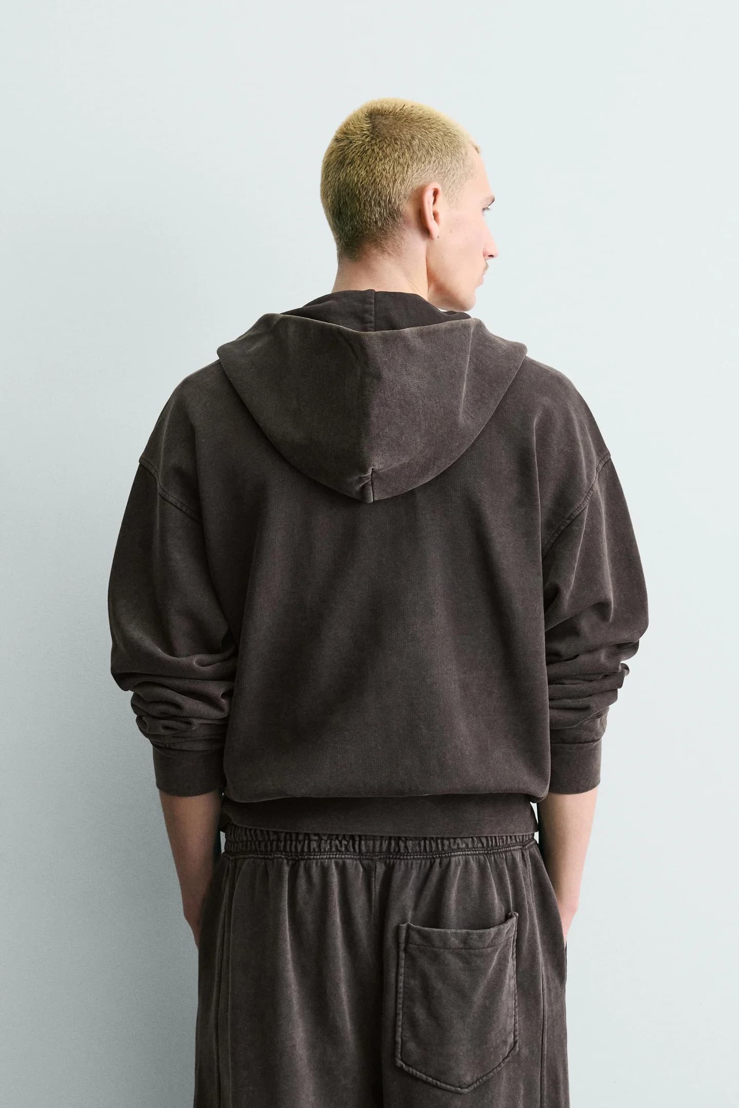 ХУДИ НА МОЛНИИ С ЭФФЕКТОМ СТИРКИ - фото 3