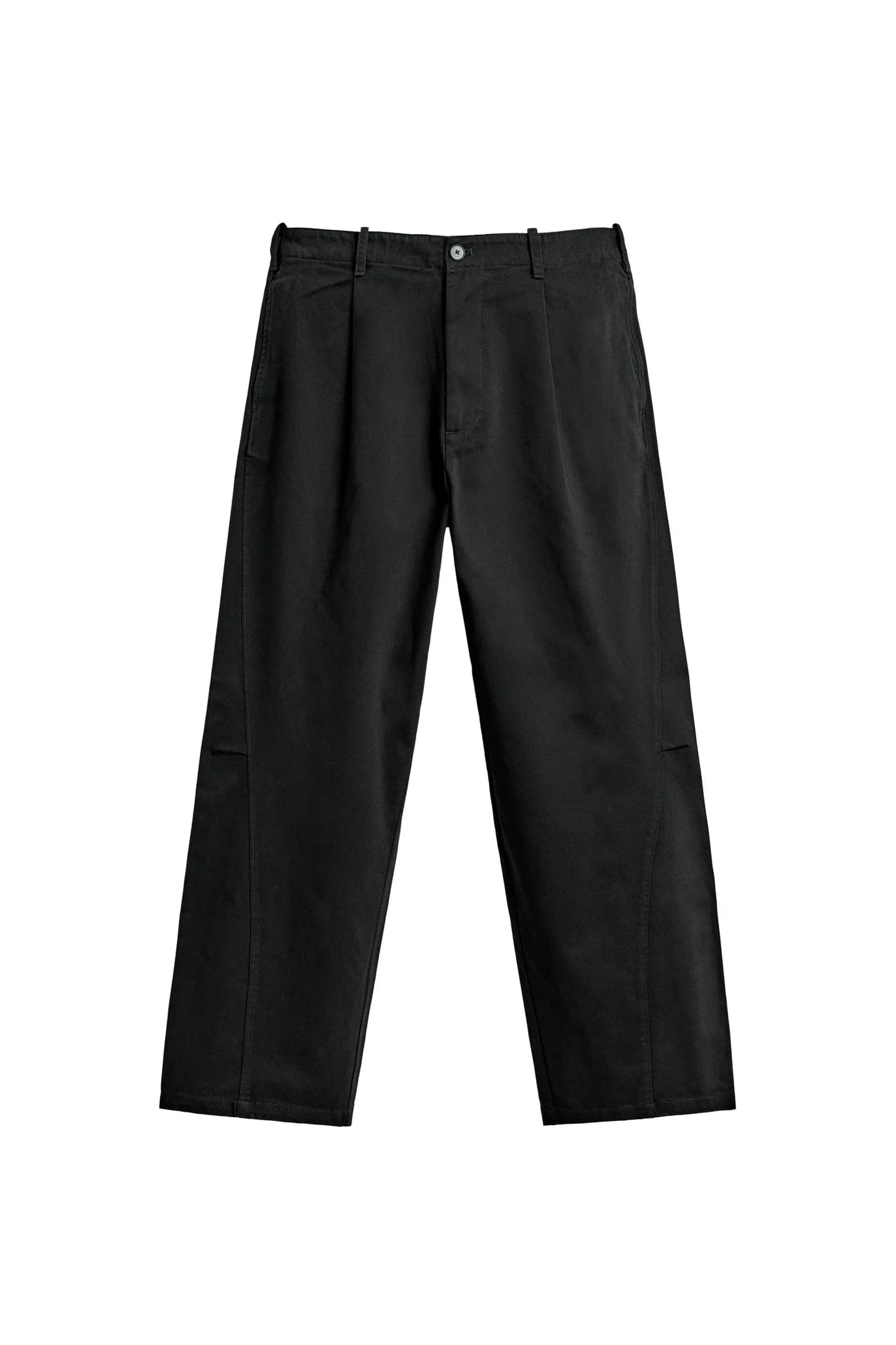 БРЮКИ СВОБОДНОГО КРОЯ «ВОЗМЫШЛЕННЫЙ КРОН» С ТЮНАМИ - фото 3