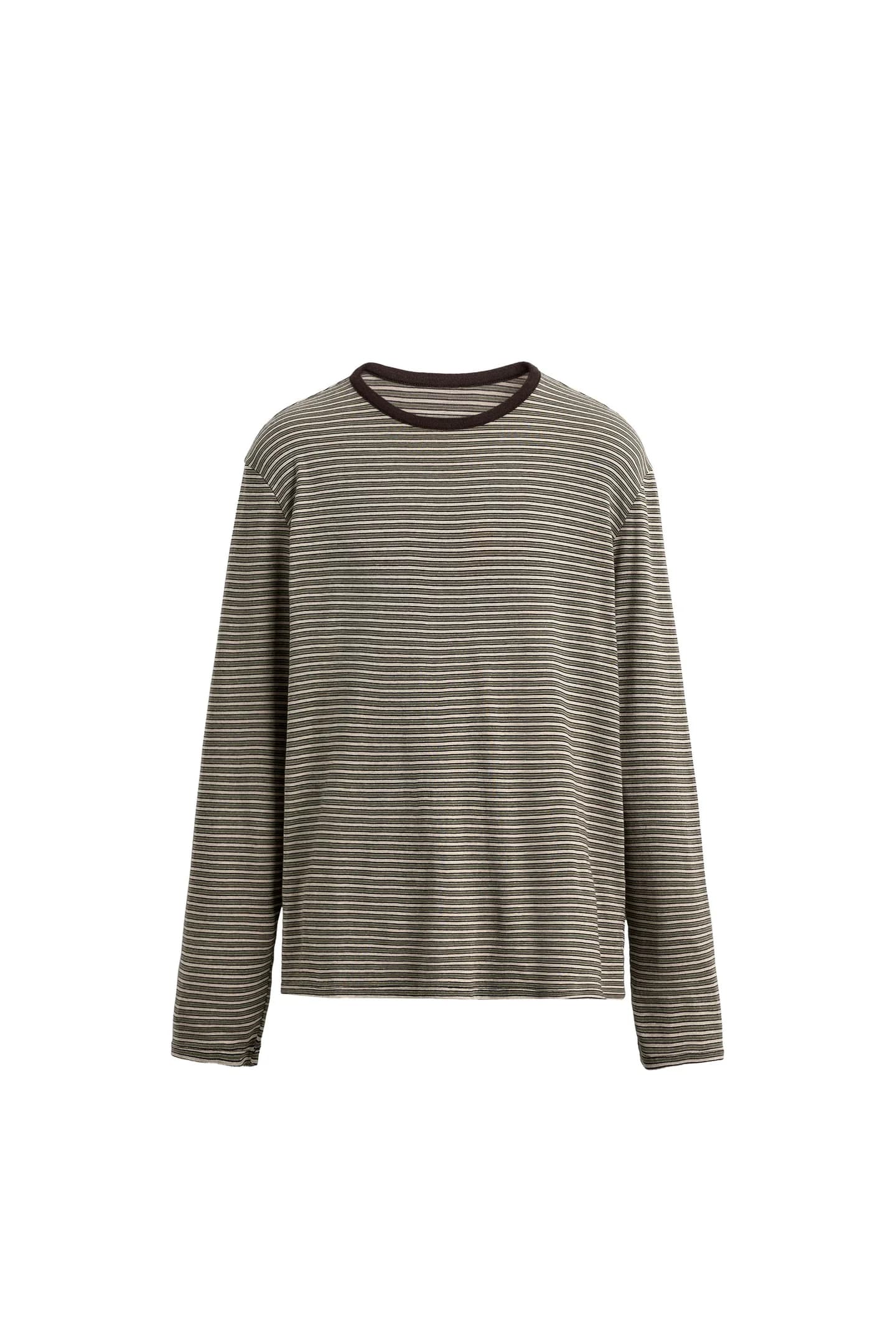 ФУТБОЛКА ИЗ ЖАККАРДА В ПОЛОСКУ - фото 3