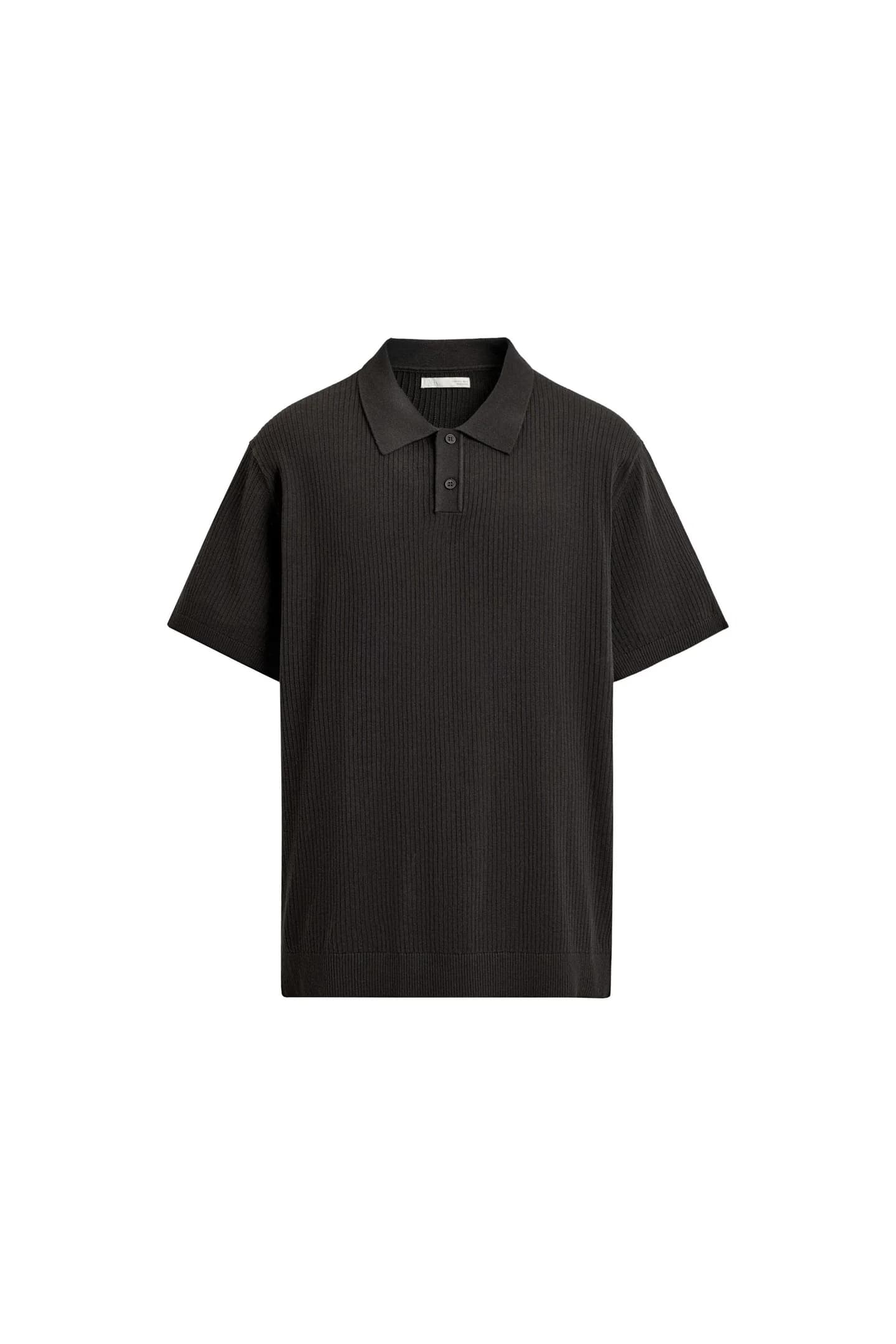 ТРИКОТАЖНАЯ РУБАШКА ПОЛО В РЕБРИКУ - фото 9