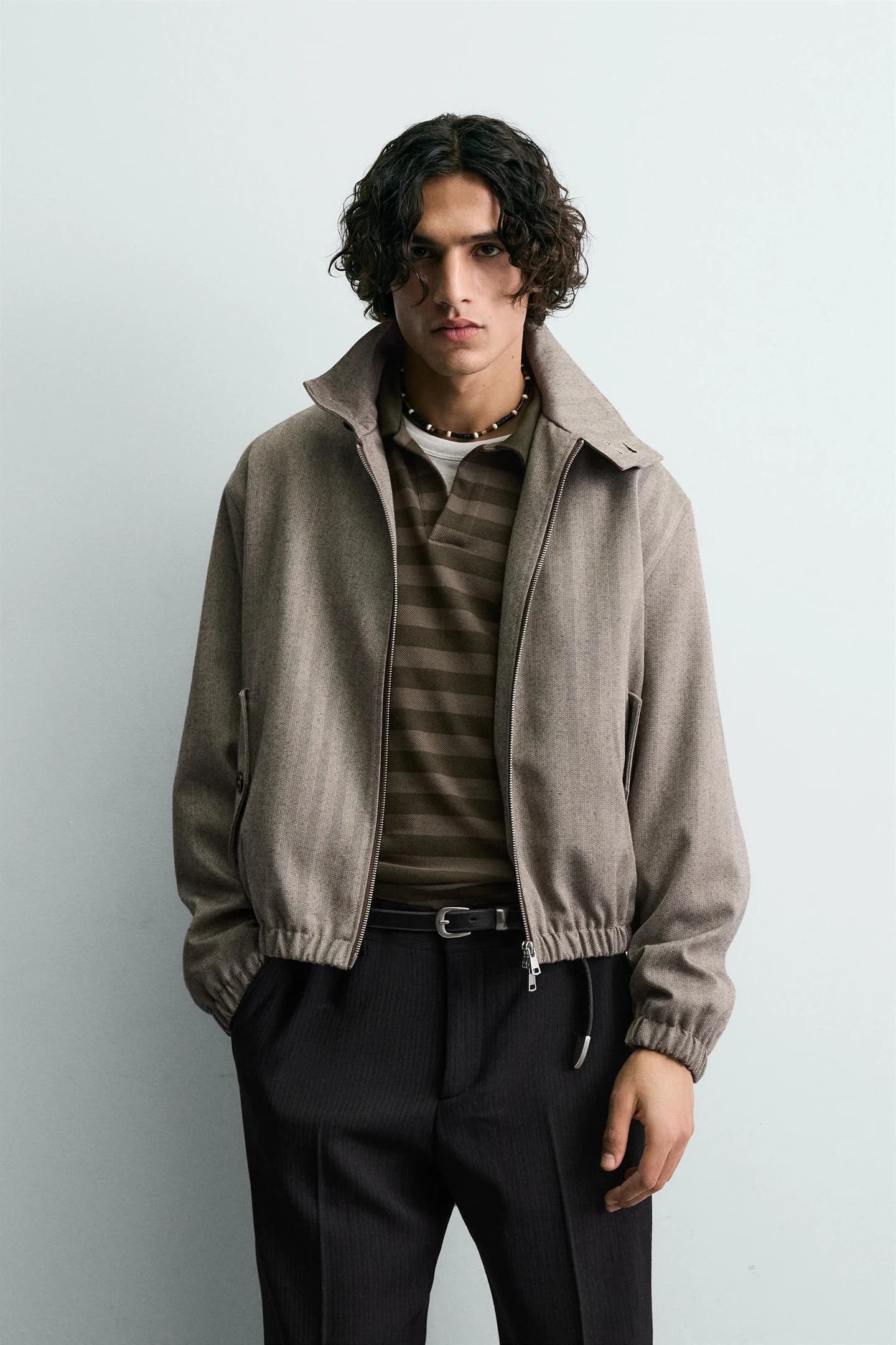 КУРТКА ИЗ СТРУКТУРИРОВАННОЙ ТКАНИ «ЕЛОЧКА» - фото 2