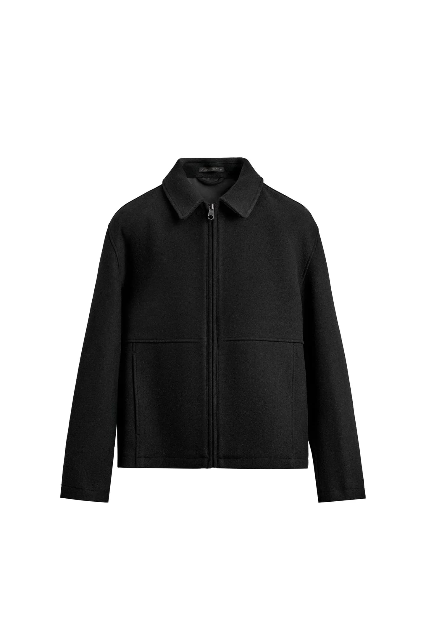 КУРТКА С УЗОРОМ В ЕЛОЧКУ НА МОЛНИИ - фото 3