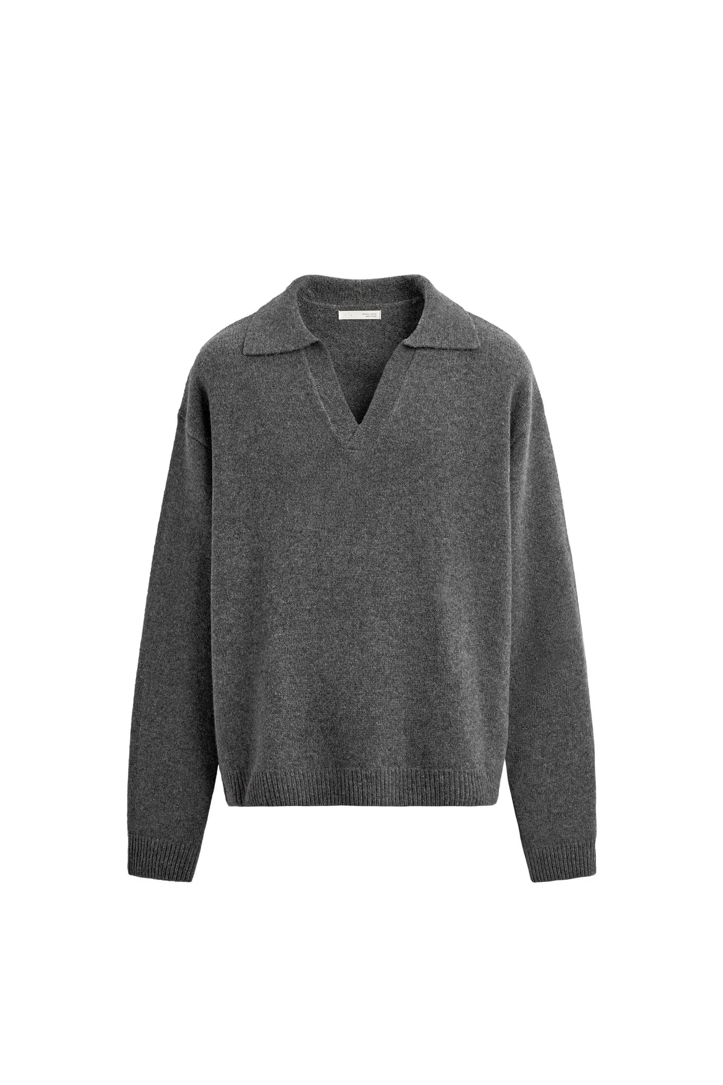 ТРИКОТАЖНАЯ ФУТБОЛКА-ПОЛО ИЗ ШЕРСТИ И КАШЕМИРА - фото 3