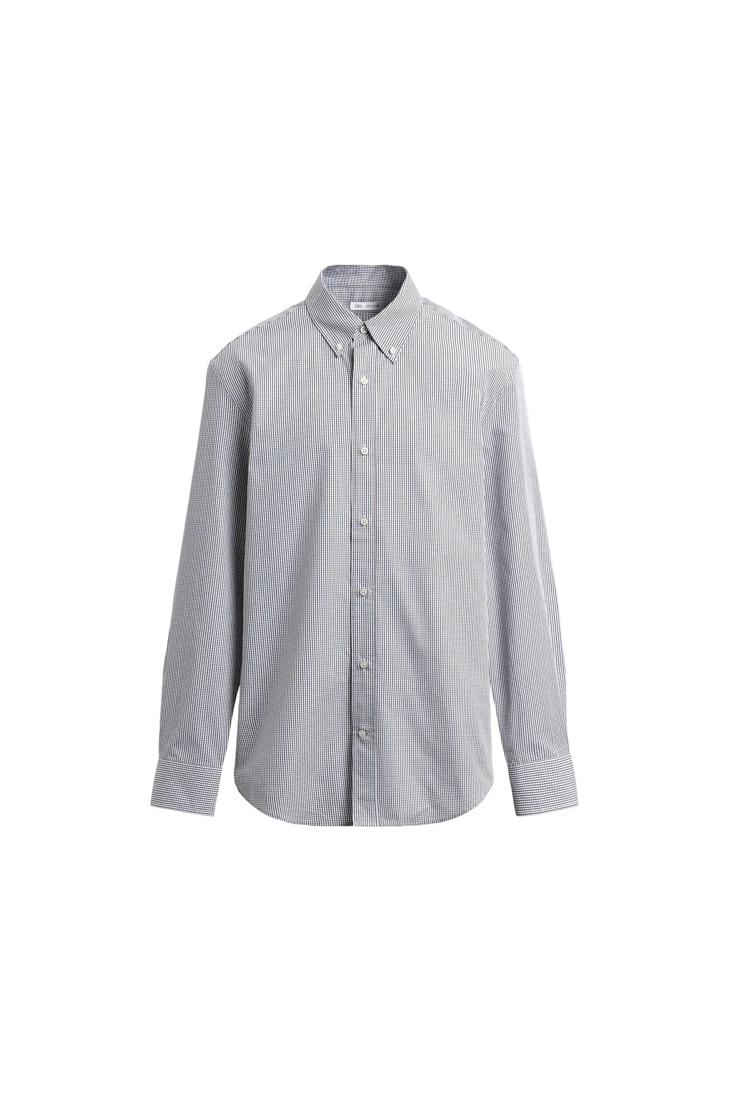 РУБАШКА ПРЯМОГО КРЮКА В КЛЕТИКУ - фото 3