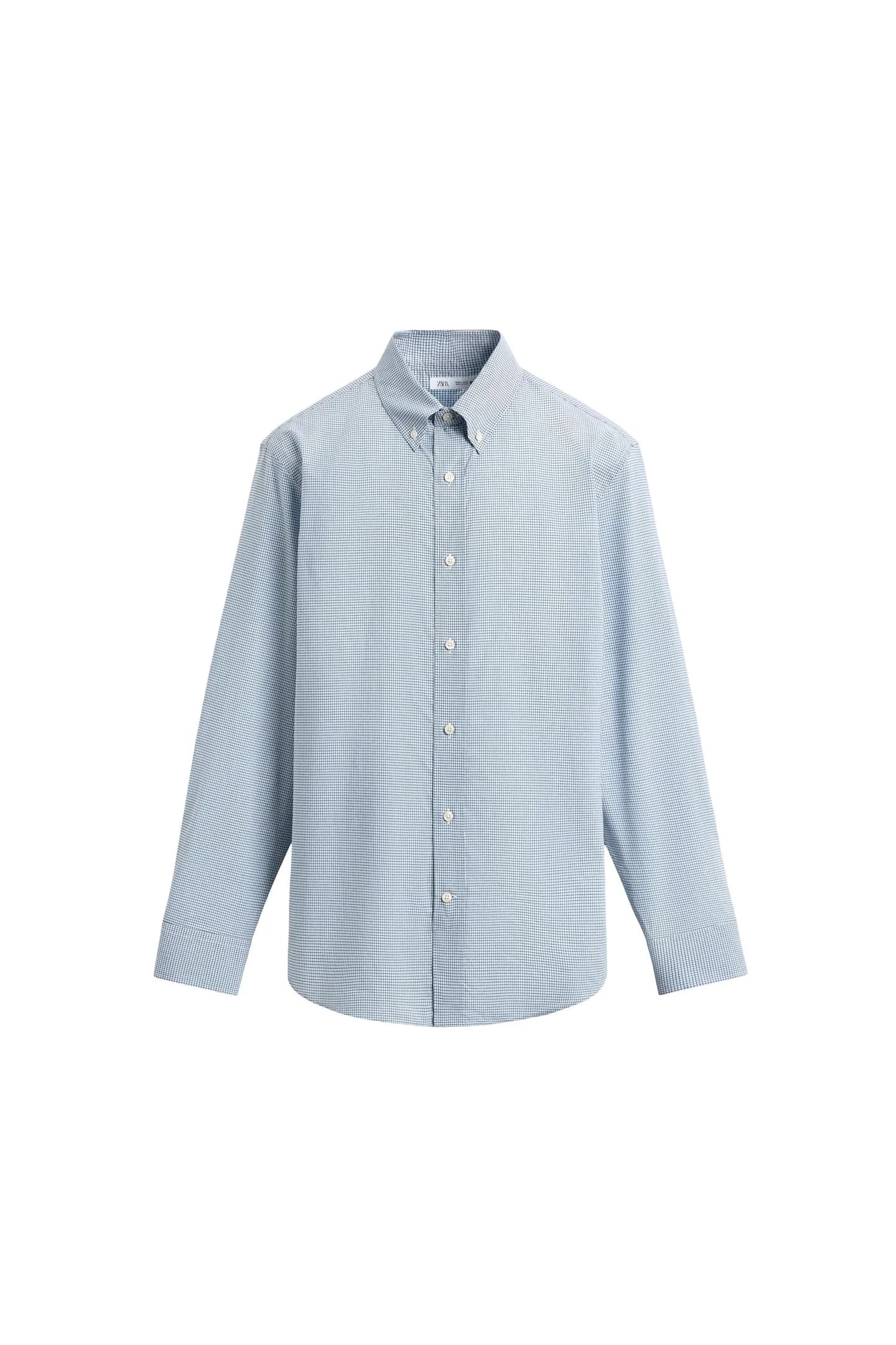 РУБАШКА ПРЯМОГО КРЮКА В КЛЕТИКУ - фото 3