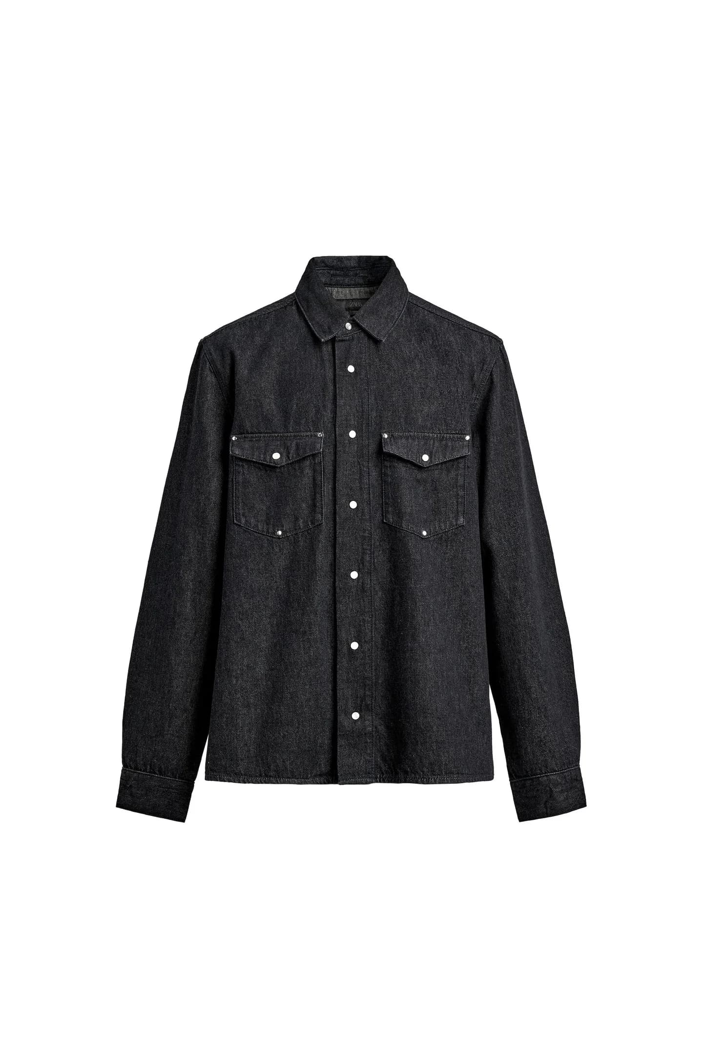 ДЖИНСОВАЯ РУБАШКА С ЗАКЛЕПКАМИ - фото 4