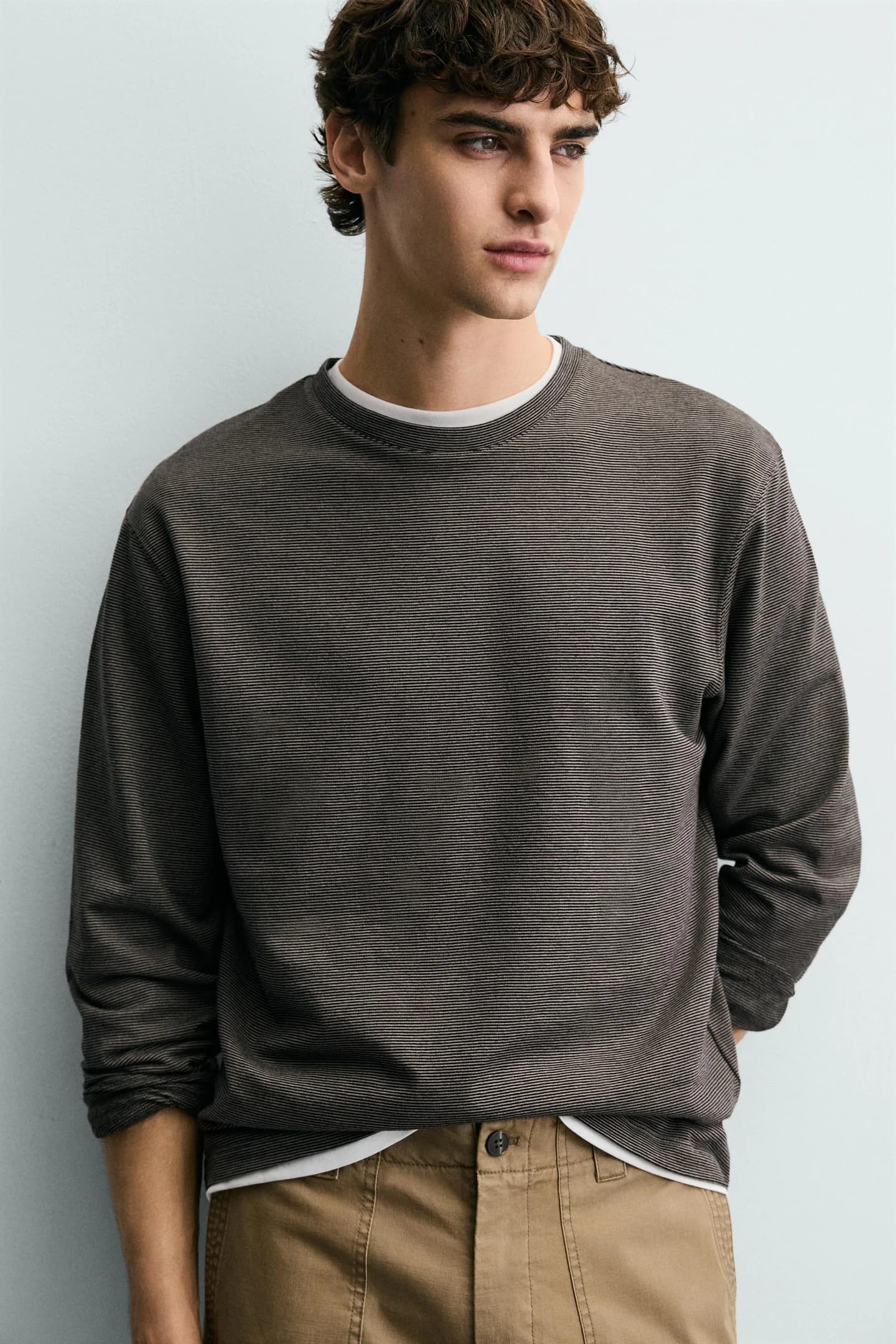 ПОЛОСКАЯ ФУТБОЛКА С ДЛИННЫМИ РУКАВАМИ