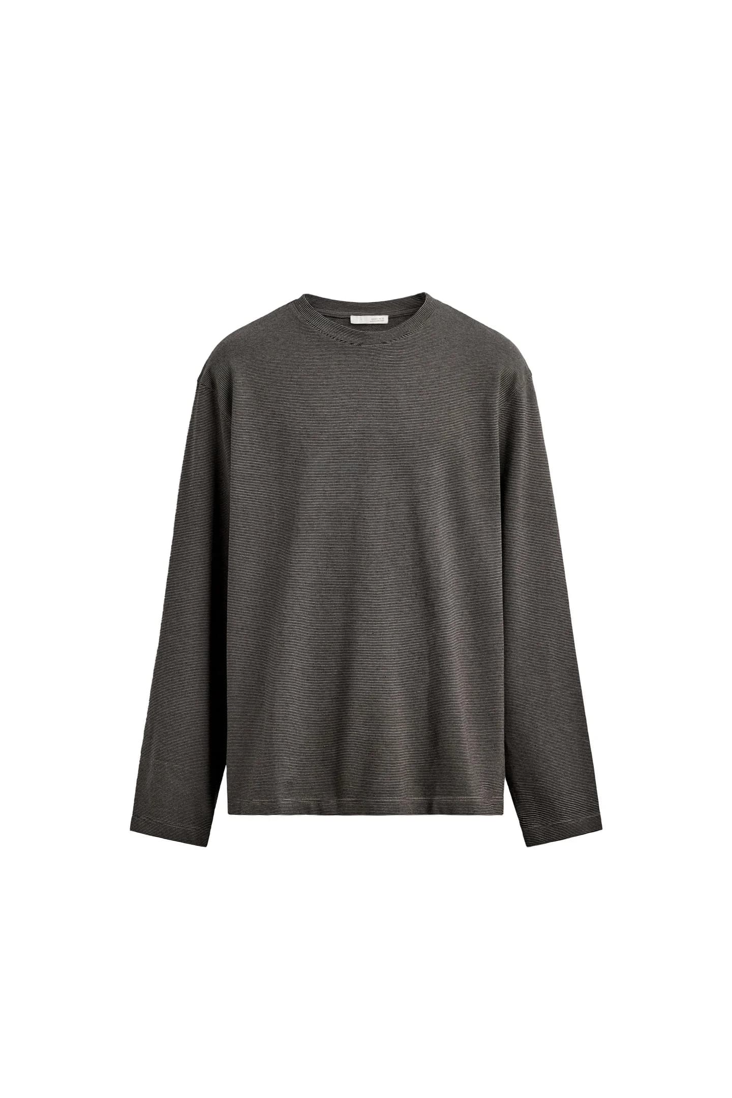 ПОЛОСКАЯ ФУТБОЛКА С ДЛИННЫМИ РУКАВАМИ - фото 4