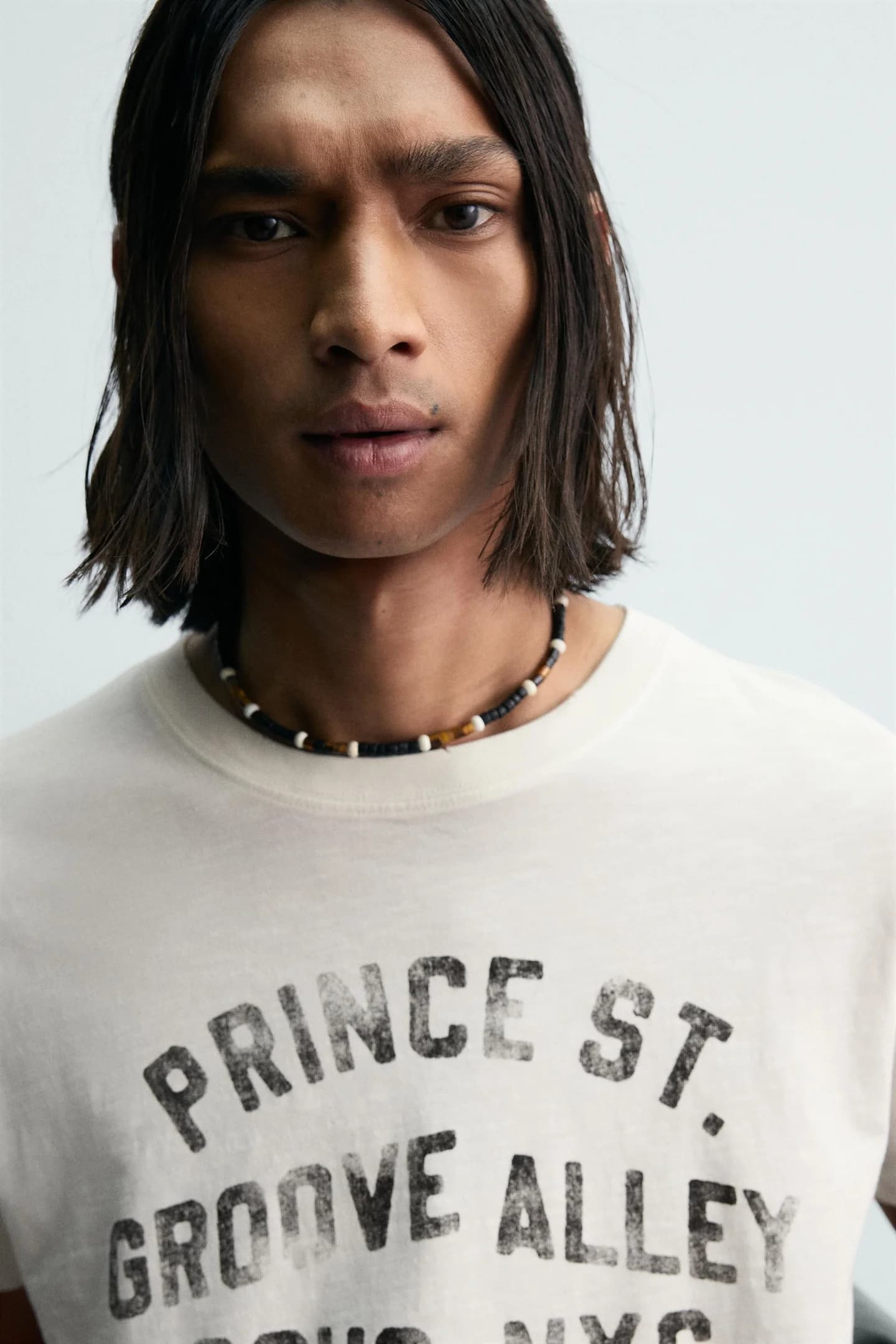 ФУТБОЛКА BOXY FIT С НАДПИСЬЮ И ЭФФЕКТОМ СТИРКИ - фото 2