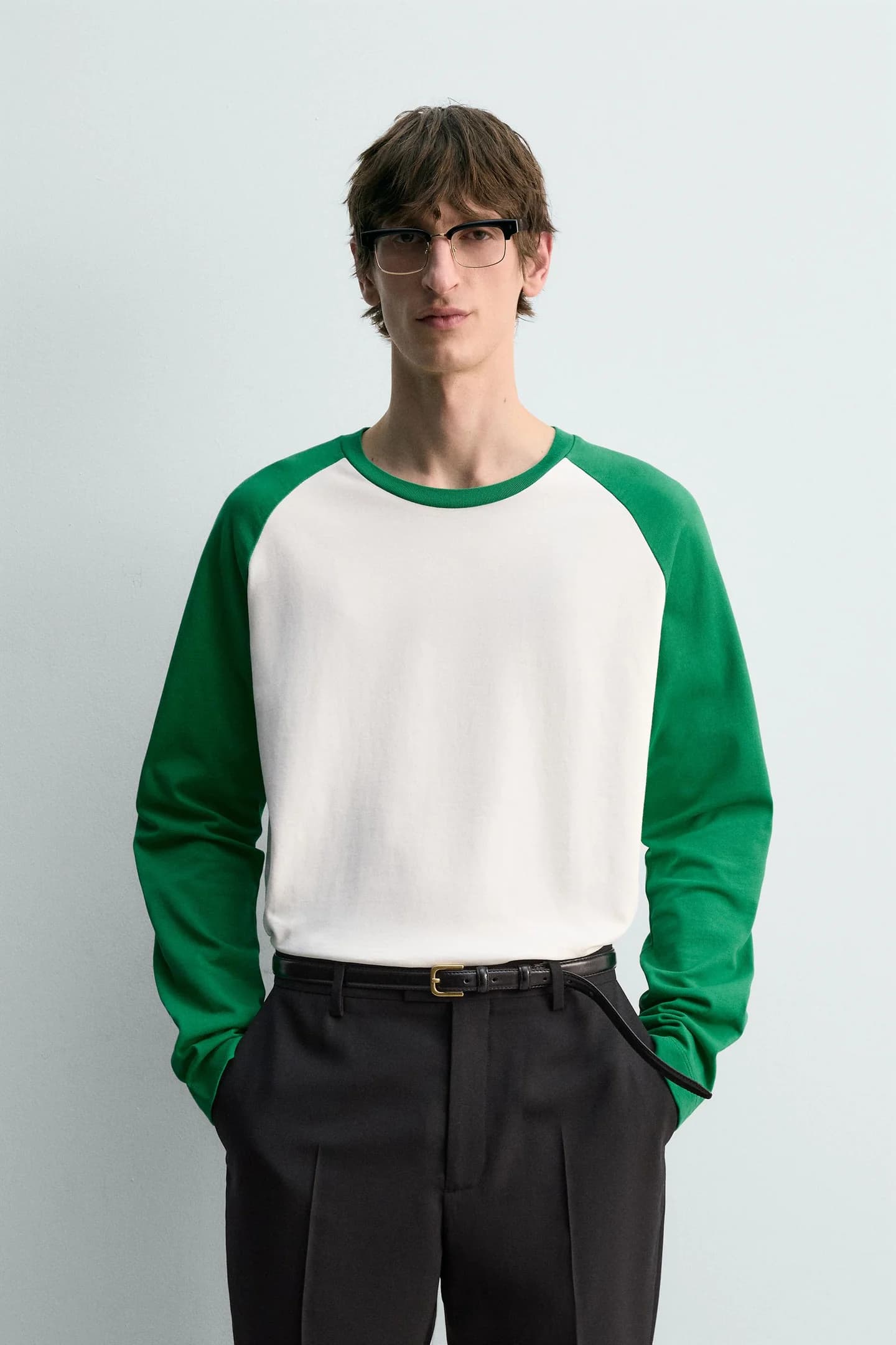 ФУТБОЛКА С ЦВЕТНЫМИ БЛОКАМИ ОБЫЧНОГО КРОЯ - фото 2