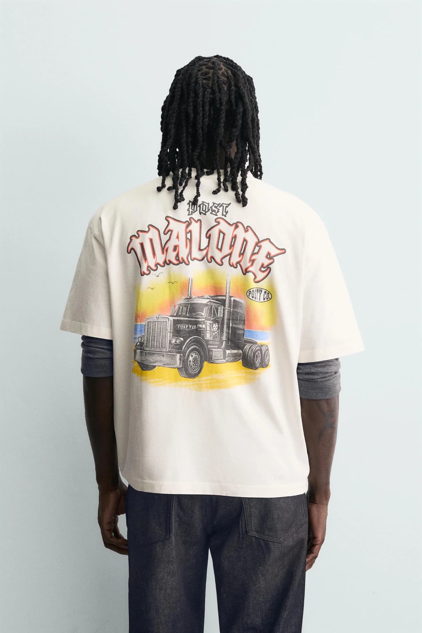 ФУТБОЛКА С ГРАФИКОЙ POST MALONE™ - фото 2