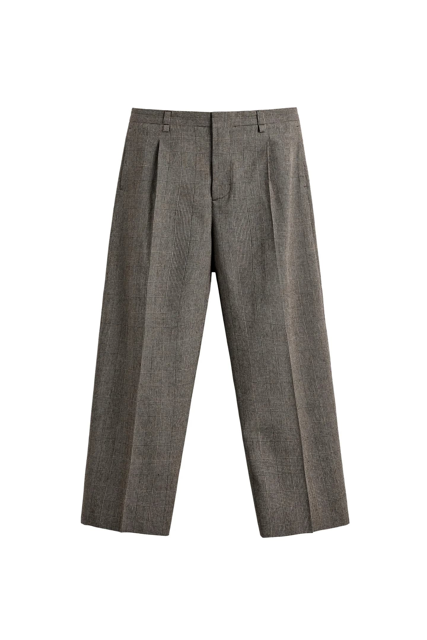 БРЮКИ СВОБОДНОГО КРЮКА В КЛЕТКУ - фото 3