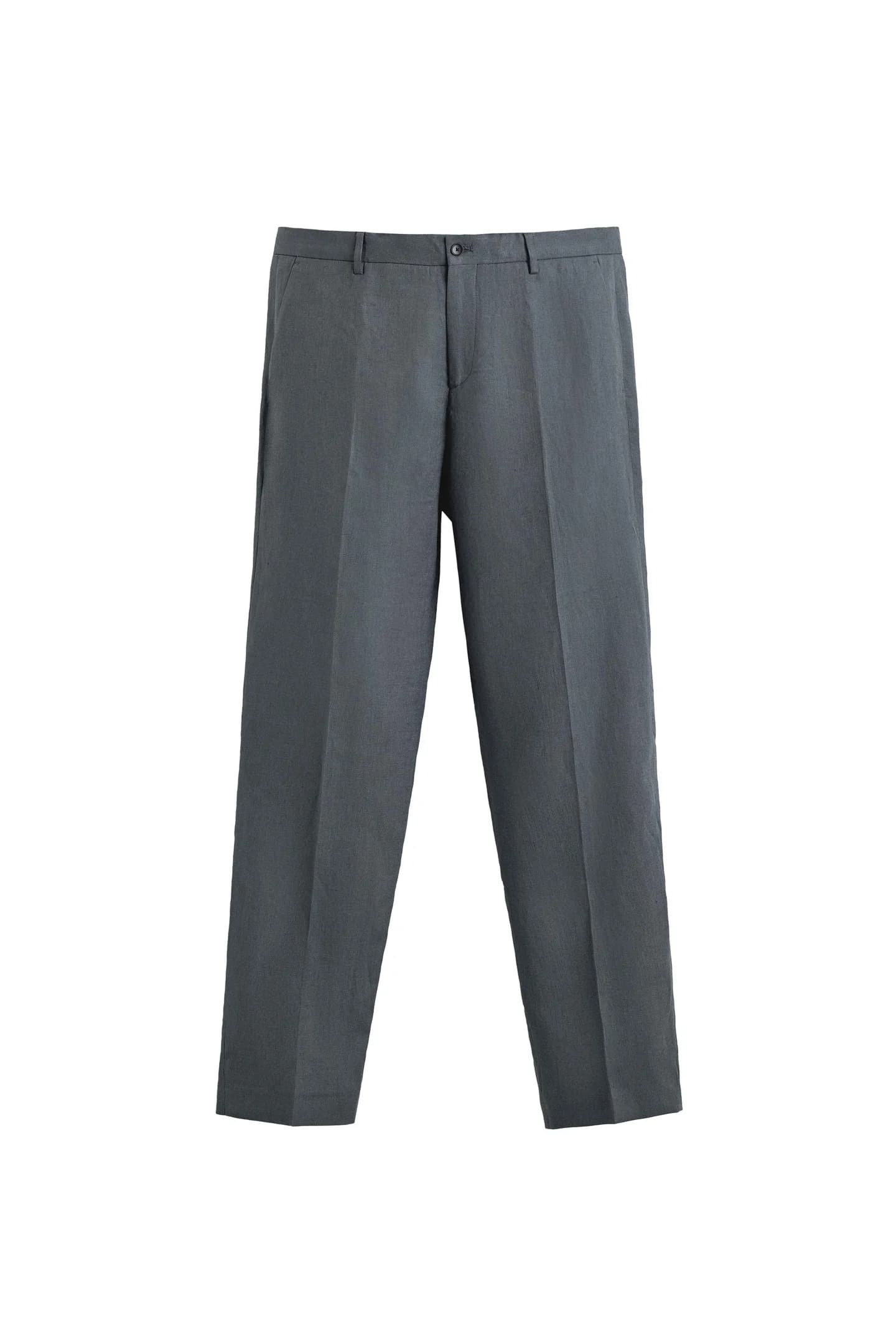 КОСТЮМНЫЕ БРЮКИ 100% ЛЕН - фото 3