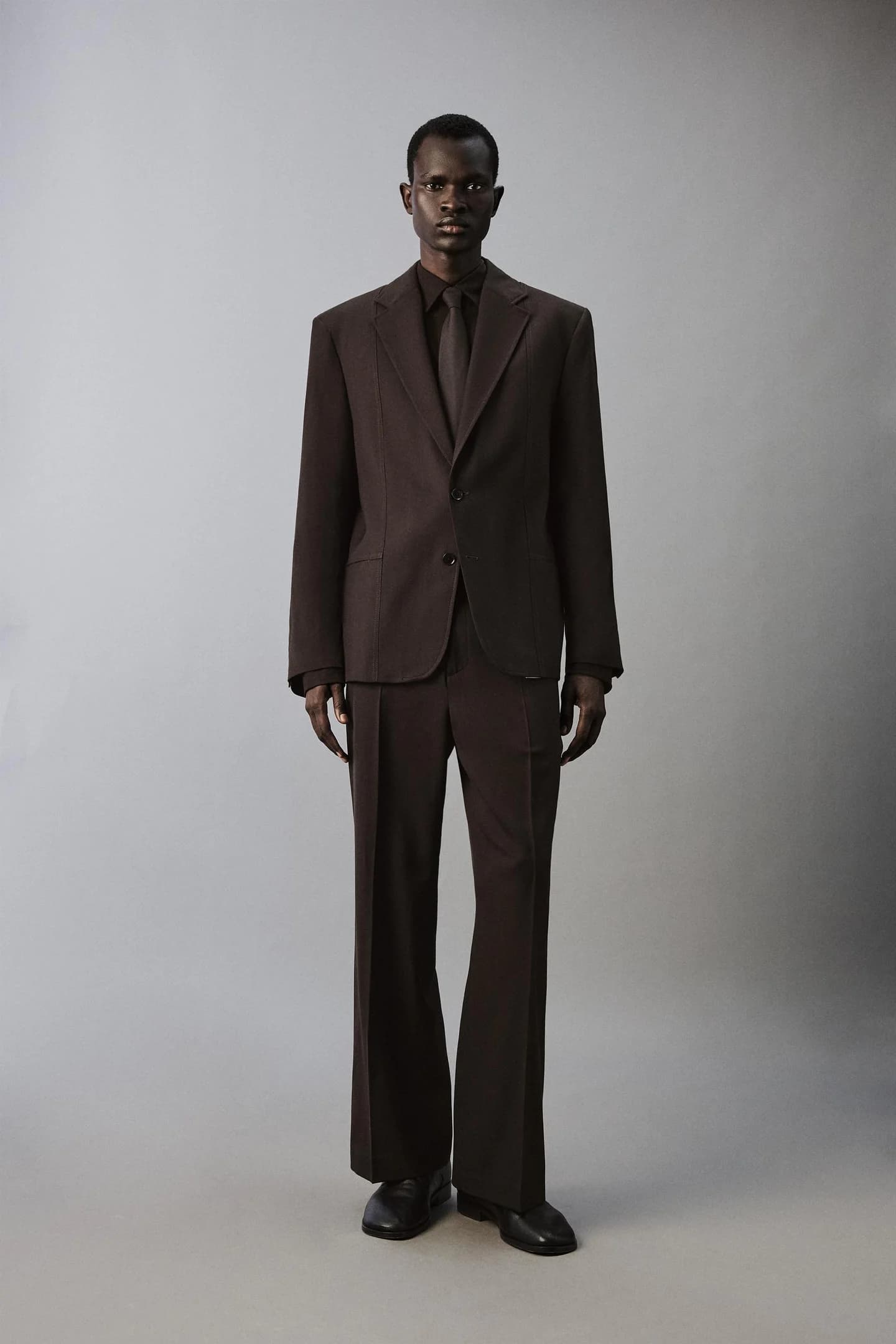 БРЮКИ КОСТЮМНЫЕ БРЮКИ ИЗ ШЕРСТЯНОЙ ТКАНИ