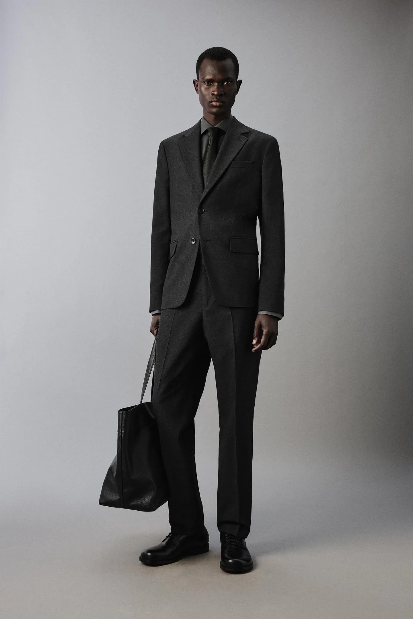 КОСТЮМНЫЕ БРЮКИ ИЗ СТРУКТУРНОЙ Клетчатой ​​ТКАНИ