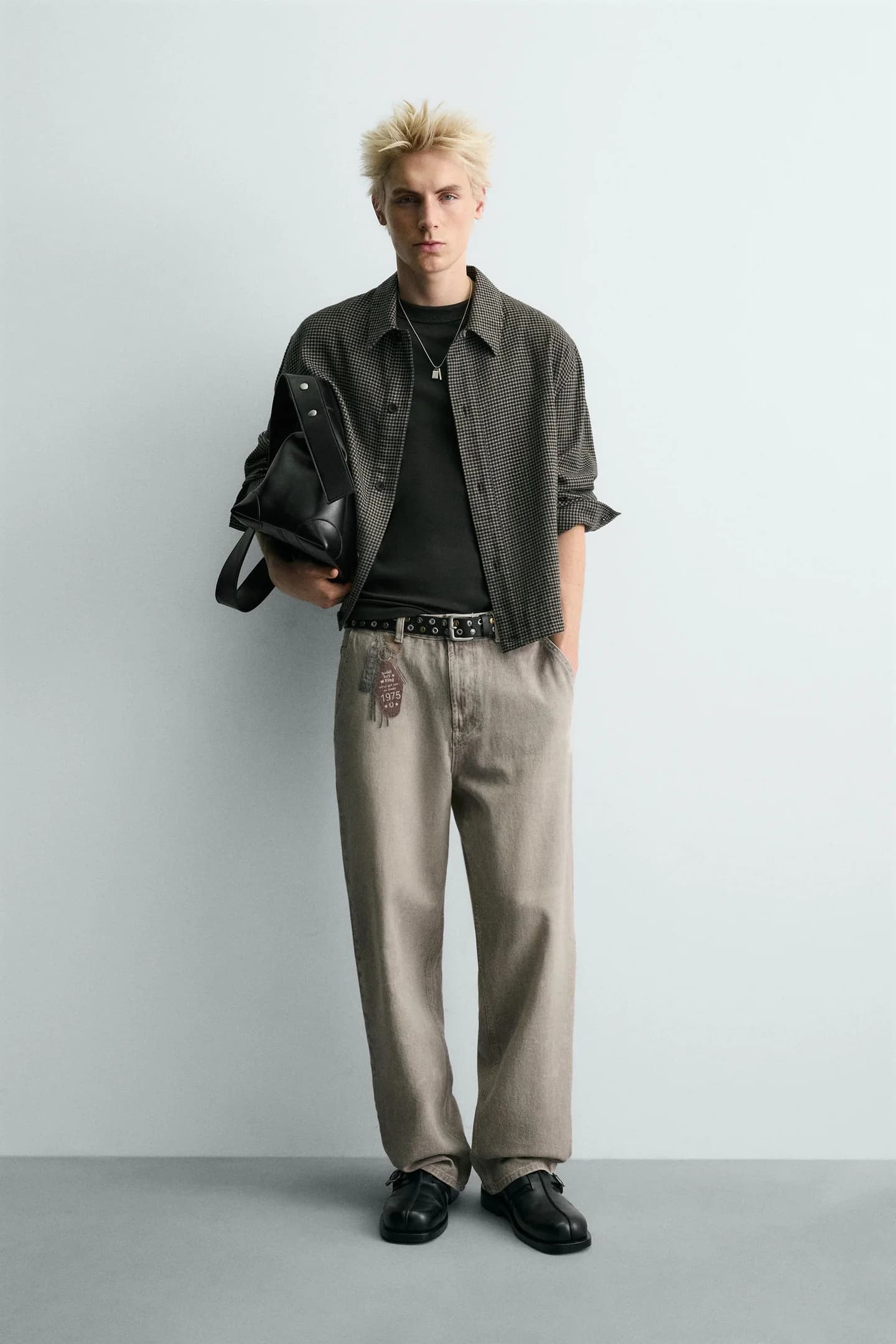 БРЮКИ С ПРИНТОМ БРЕЛОКОВ - фото 2