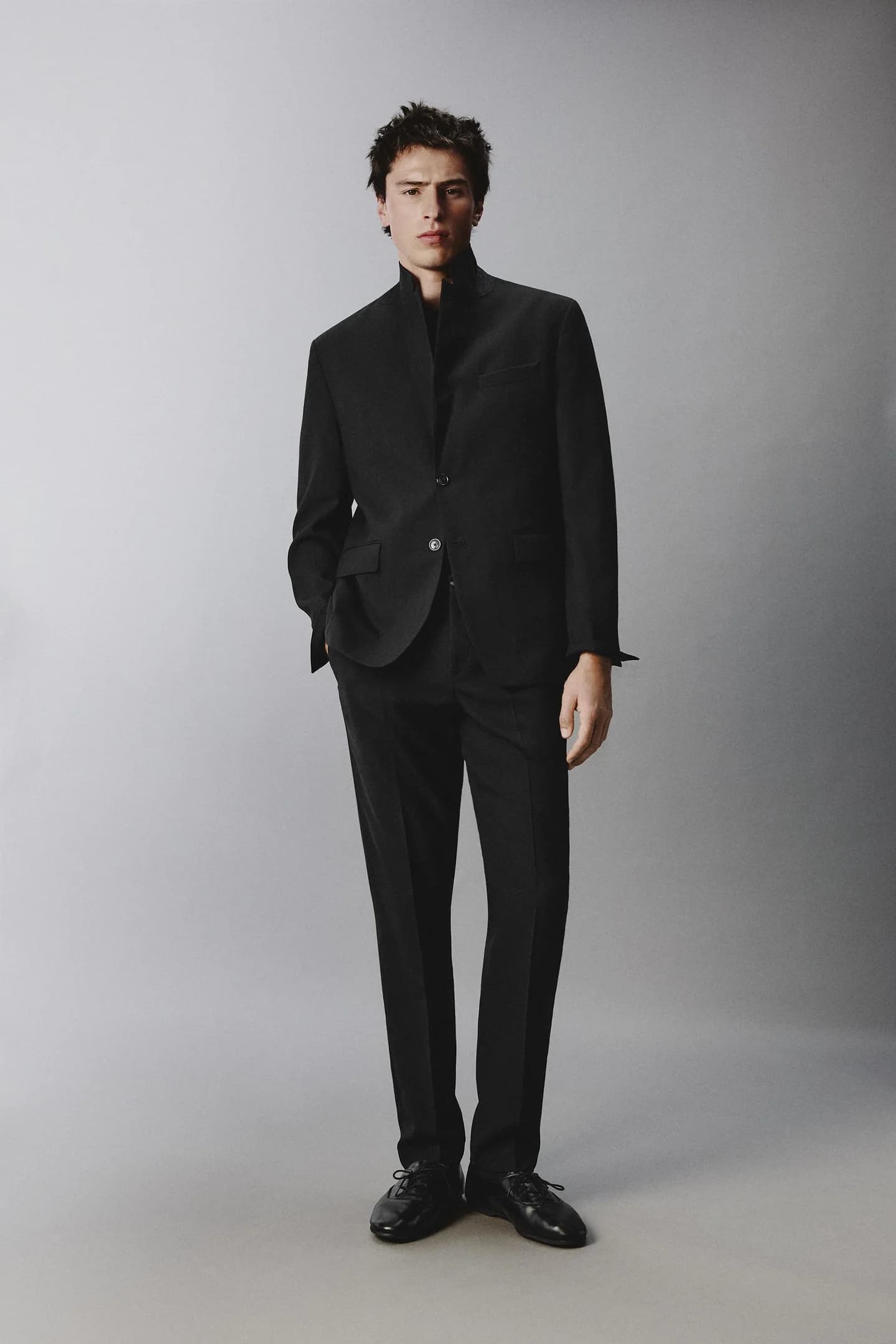 КОСТЮМНЫЕ БРЮКИ ИЗ ШЕРСТЯНОЙ ТКАНИ