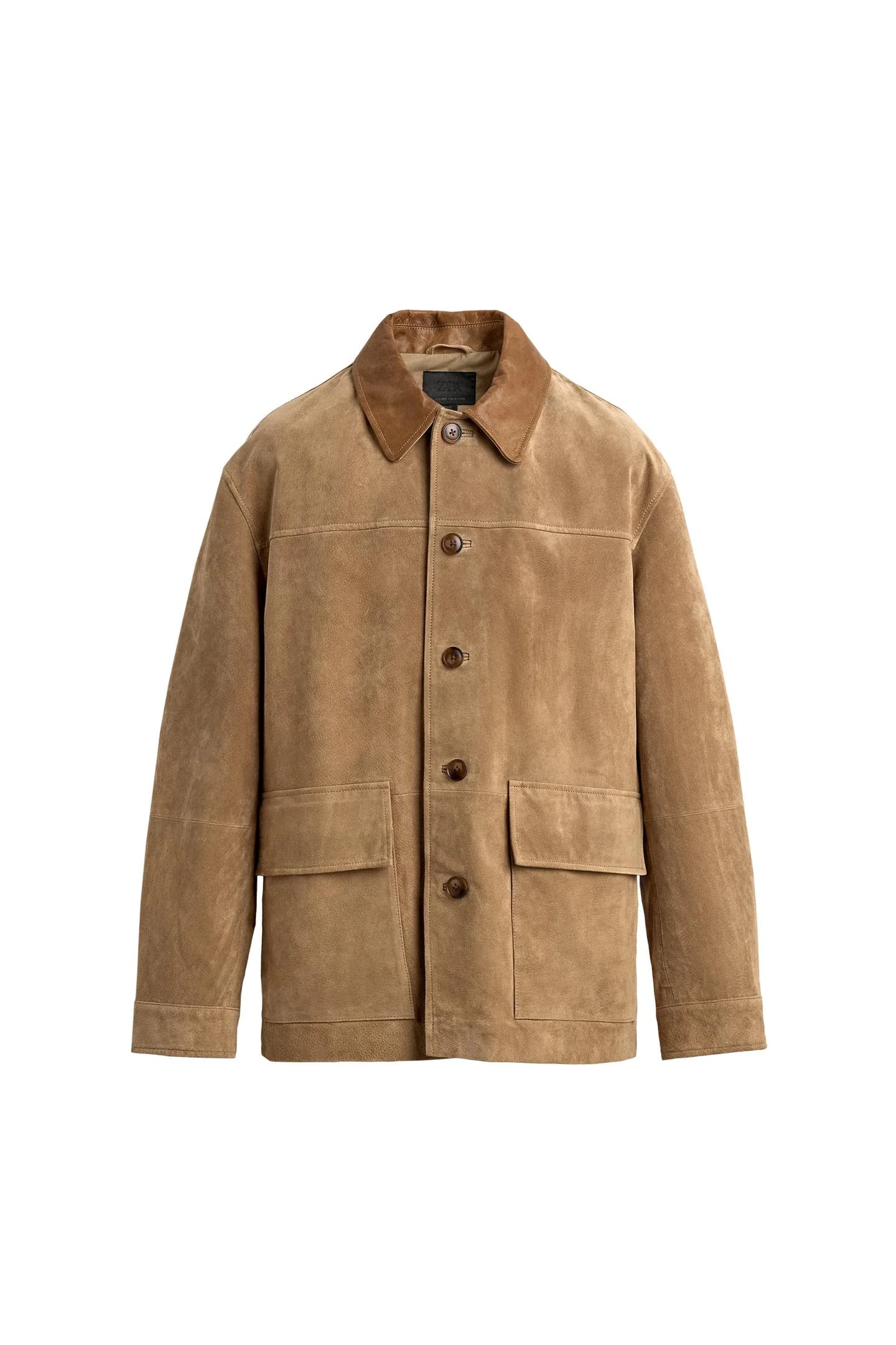 КУРТКА ИЗ ЗАМШИ И КОМБИНИРОВАННОЙ ТКАНИ - фото 3