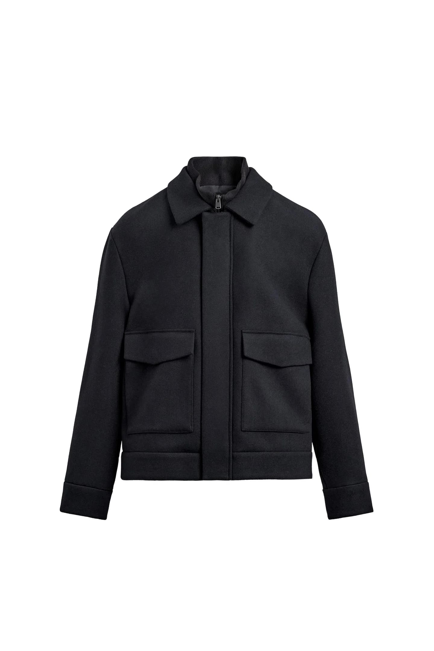 КУРТКА СО СЪЕМНЫМ ТРИКОТАЖНЫМ ВОРОТНИКОМ - фото 3