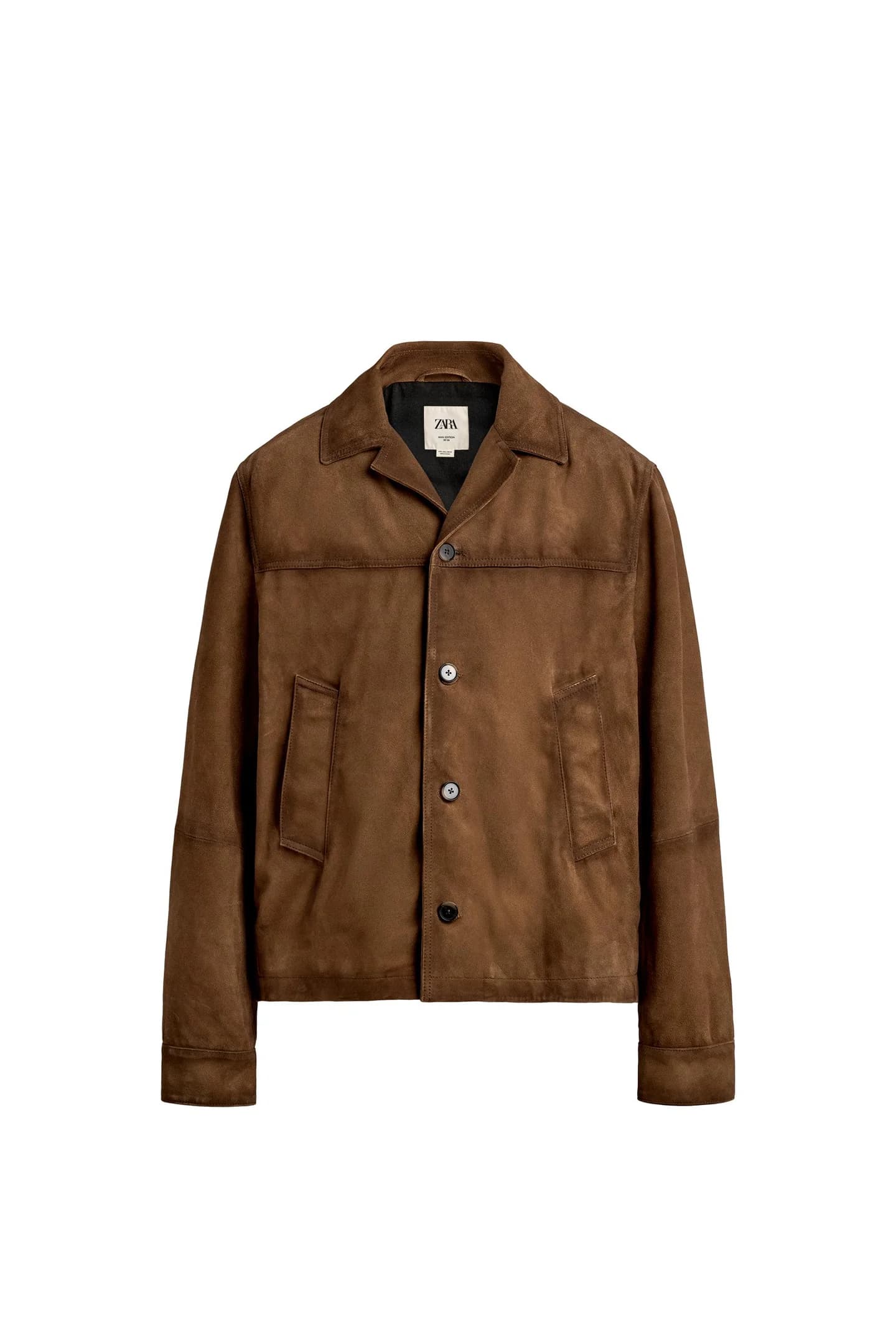 КУРТКА ИЗ ЗАМШИ СВОБОДНОЙ КОЖИ, ОГРАНИЧЕННАЯ ВЫПУСКА - фото 3