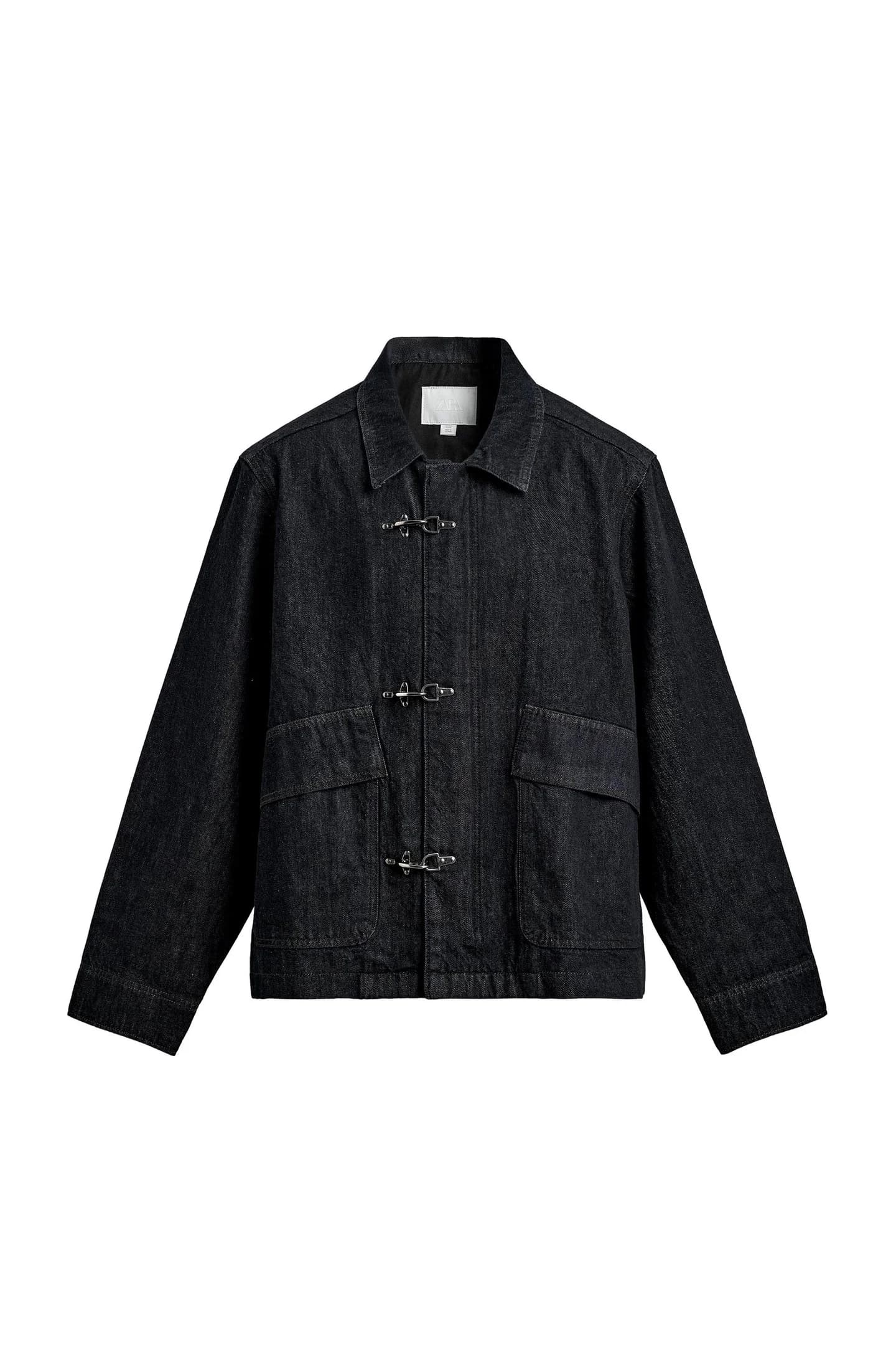 ДЖИНСОВАЯ КУРТКА С ПУГОВИЦАМИ - фото 3