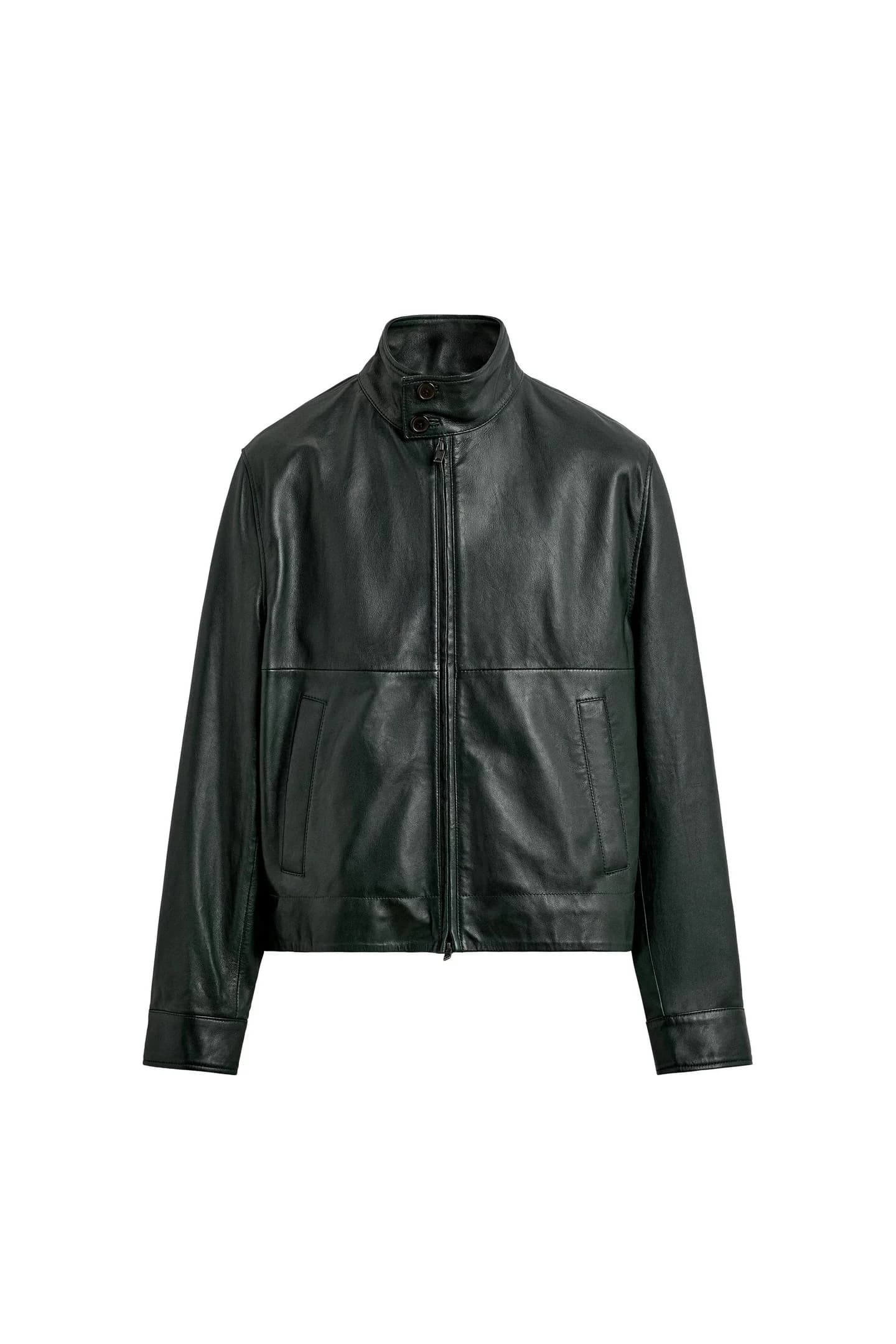 КОЖАНАЯ КУРТКА СВОБОДНОГО КРОНА - фото 4