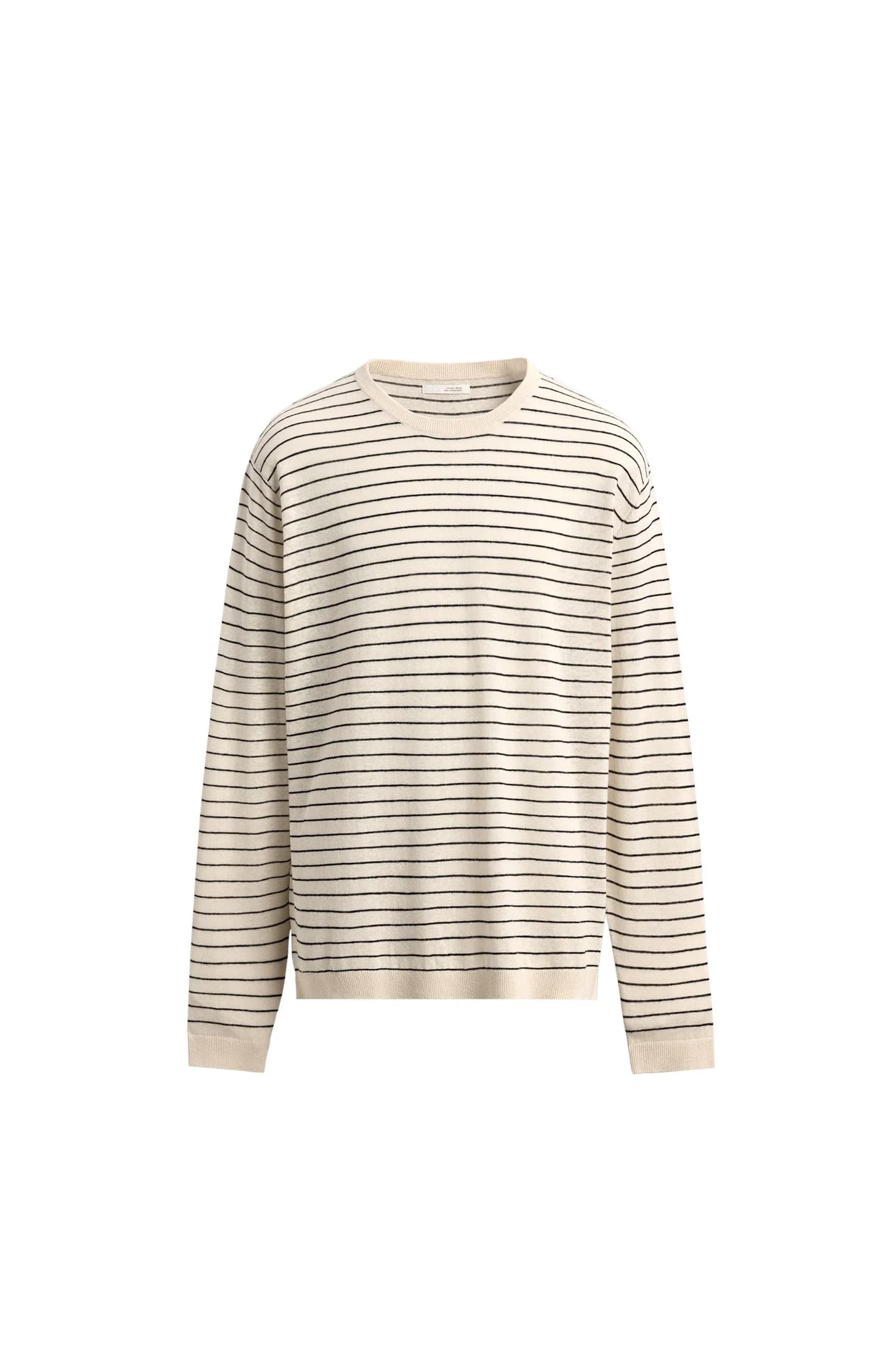 ДЖЕМПЕР ИЗ ЛЬНА И ХЛОПКА В ПОЛОСКУ - фото 3