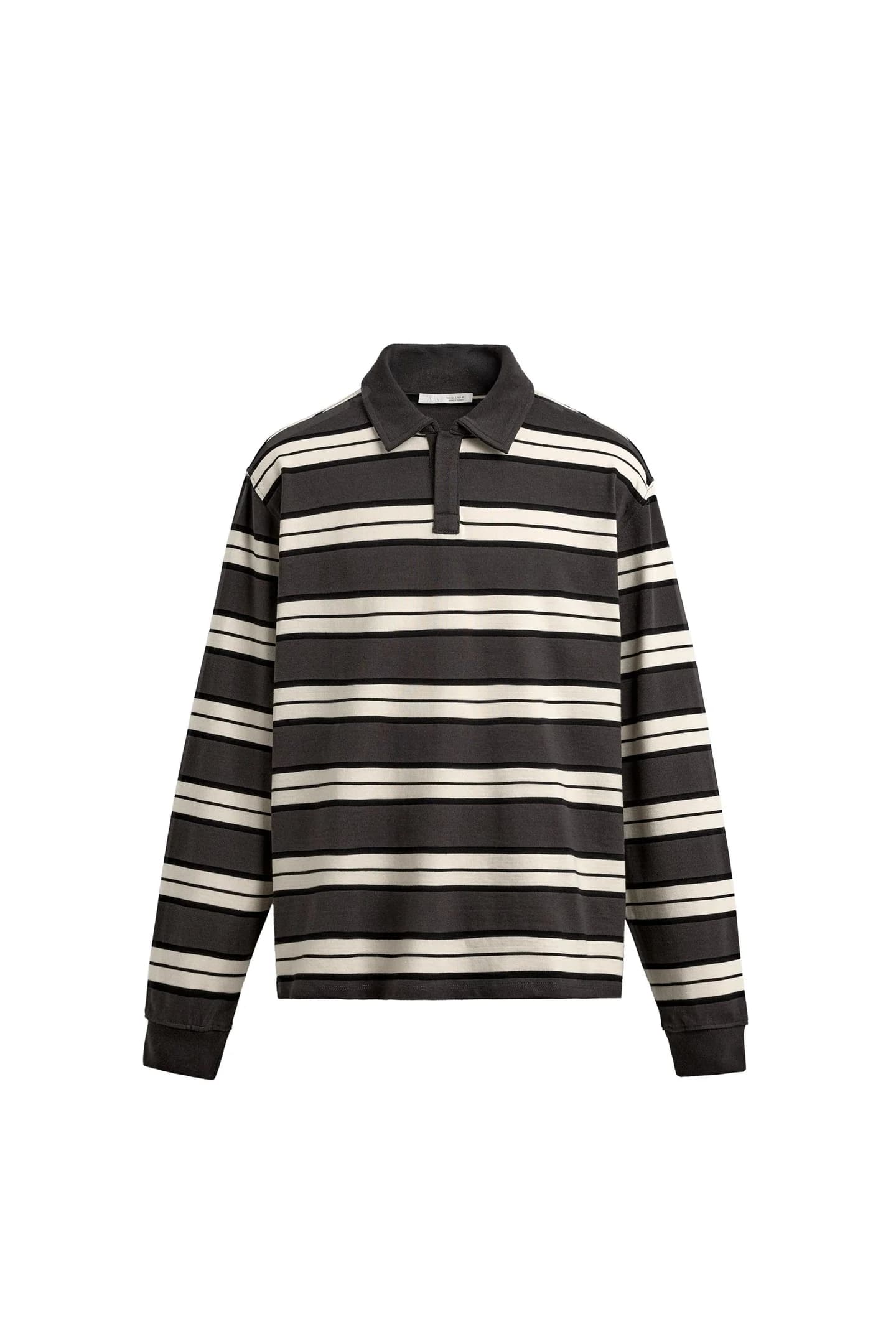 РУБАШКА ПОЛО СТАНДАРТНОГО КРОЯ В ПОЛОСКУ - фото 3