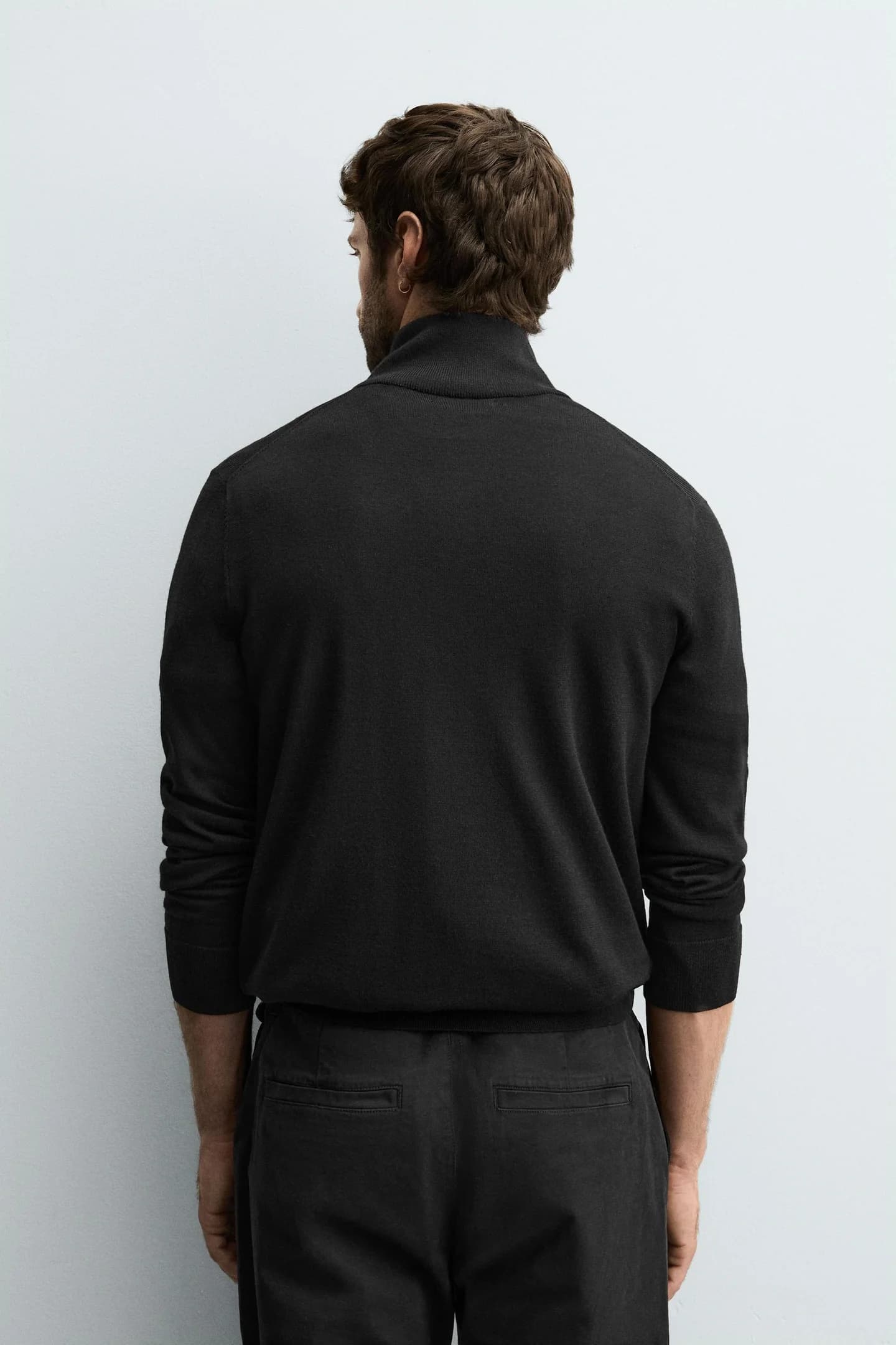 ШЕРСТЯНОЙ ДЖЕМПЕР НА МОЛНИИ НА ШЕЕ - фото 4