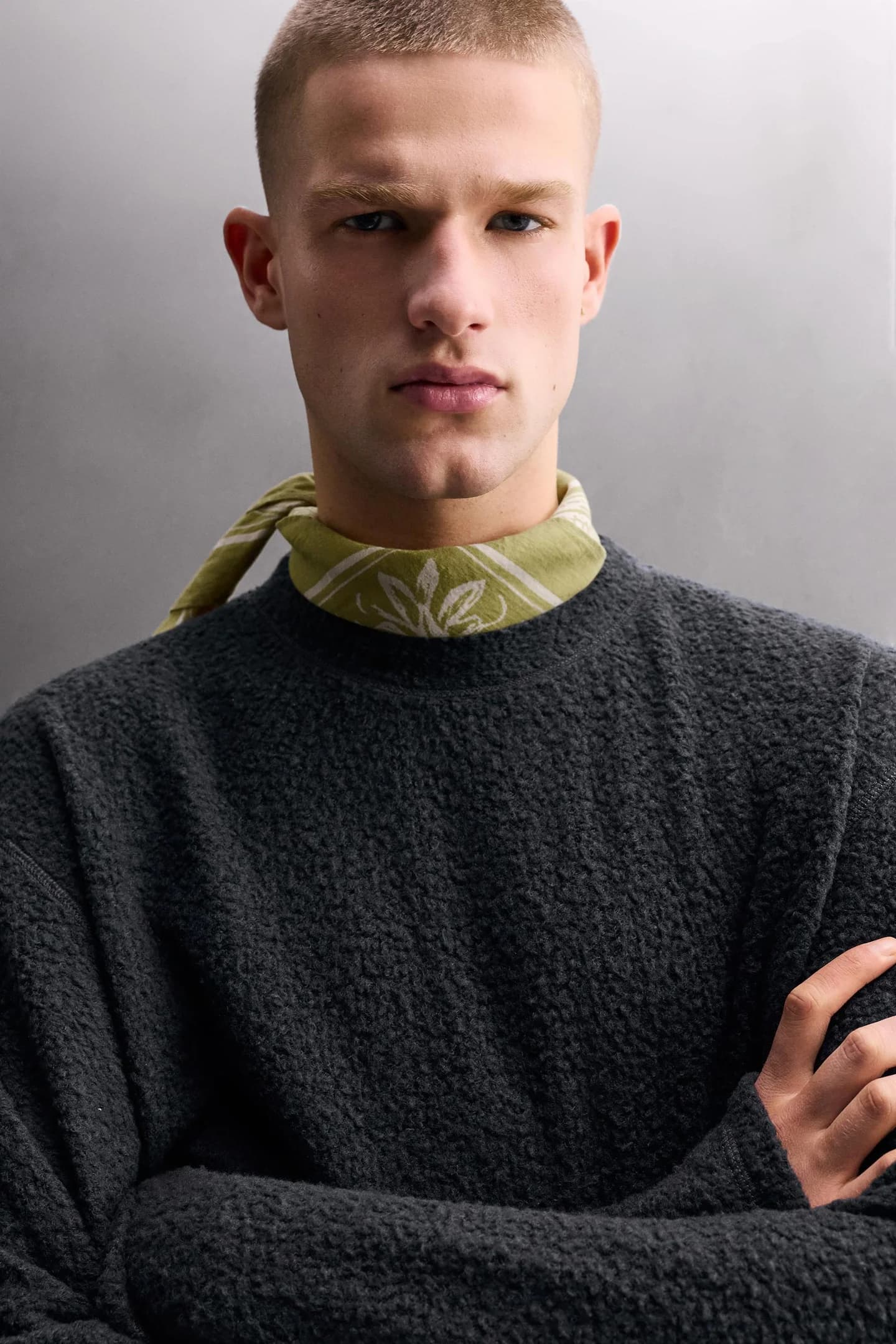 ТЕКСТУРИРОВАННЫЙ СВИТШОТ ИЗ ШЕРСТИ - фото 2