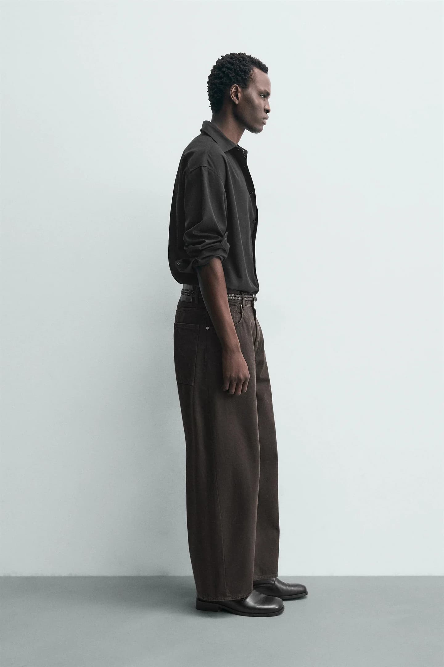 ДЖИНСЫ ШИРОКОГО КРОЯ - фото 3