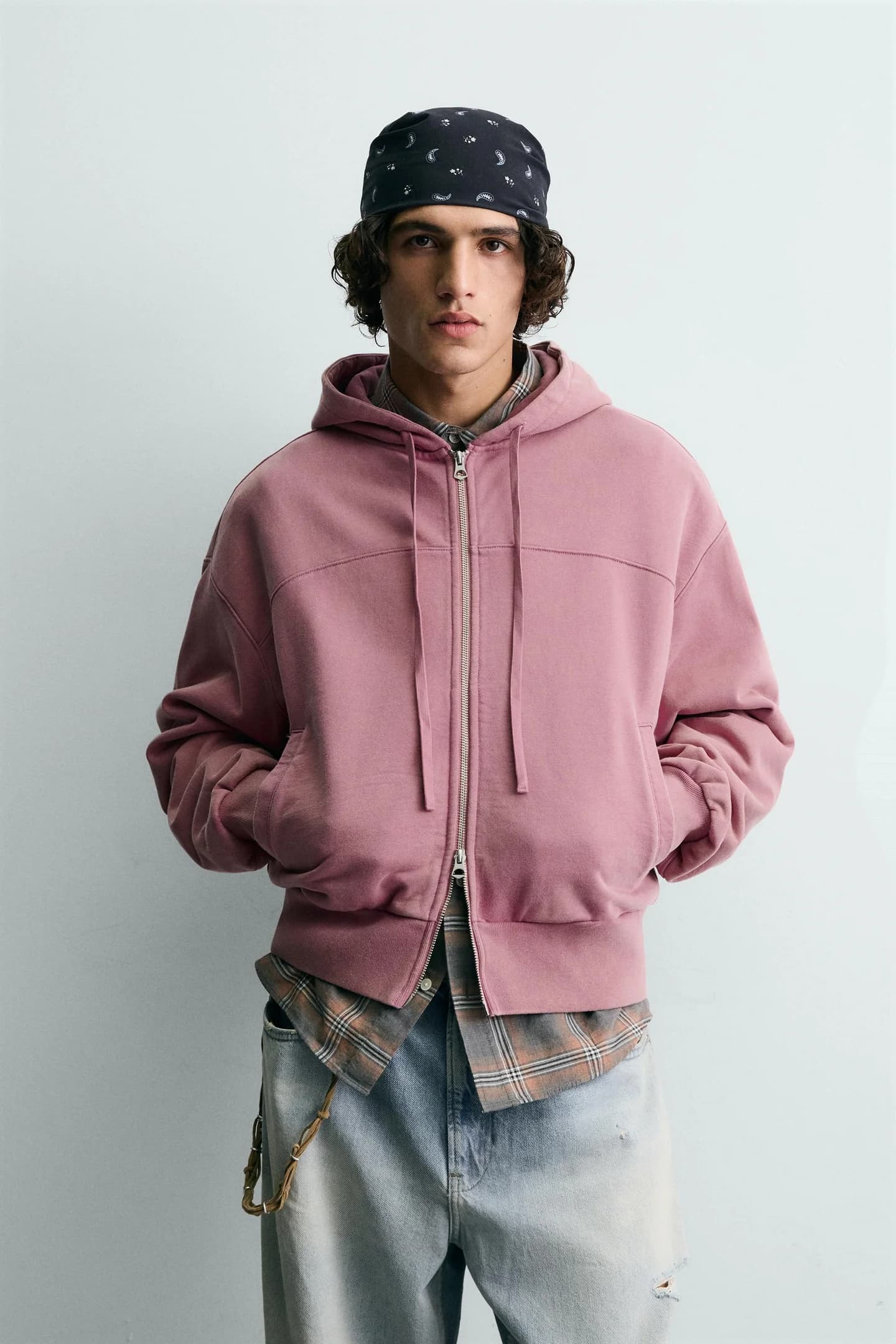 СВИТШОТ BOXY FIT С ЭФФЕКТОМ СТИРКИ