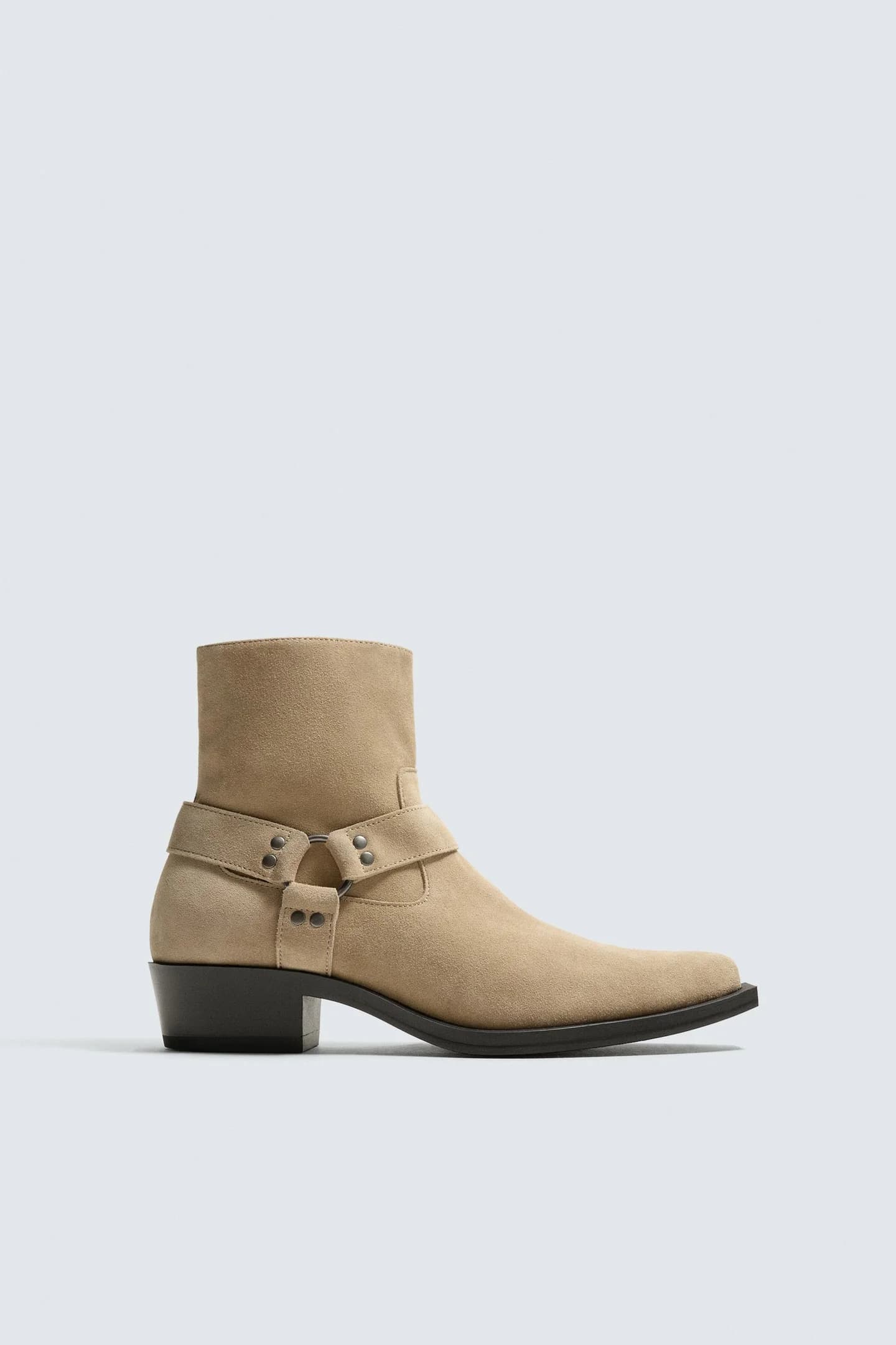 КОЖАНЫЕ БОТИНКИ С ПОДВЕСКОЙ