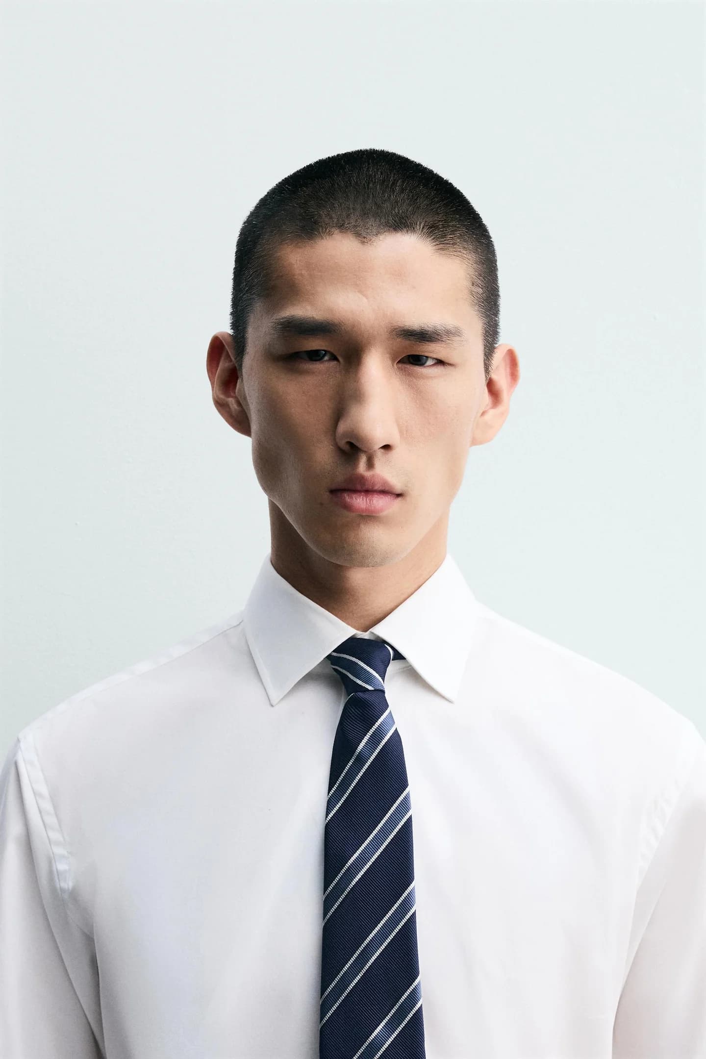 ГАЛСТУК ИЗ 100% ШЕЛКА В ПОЛОСКУ - фото 2