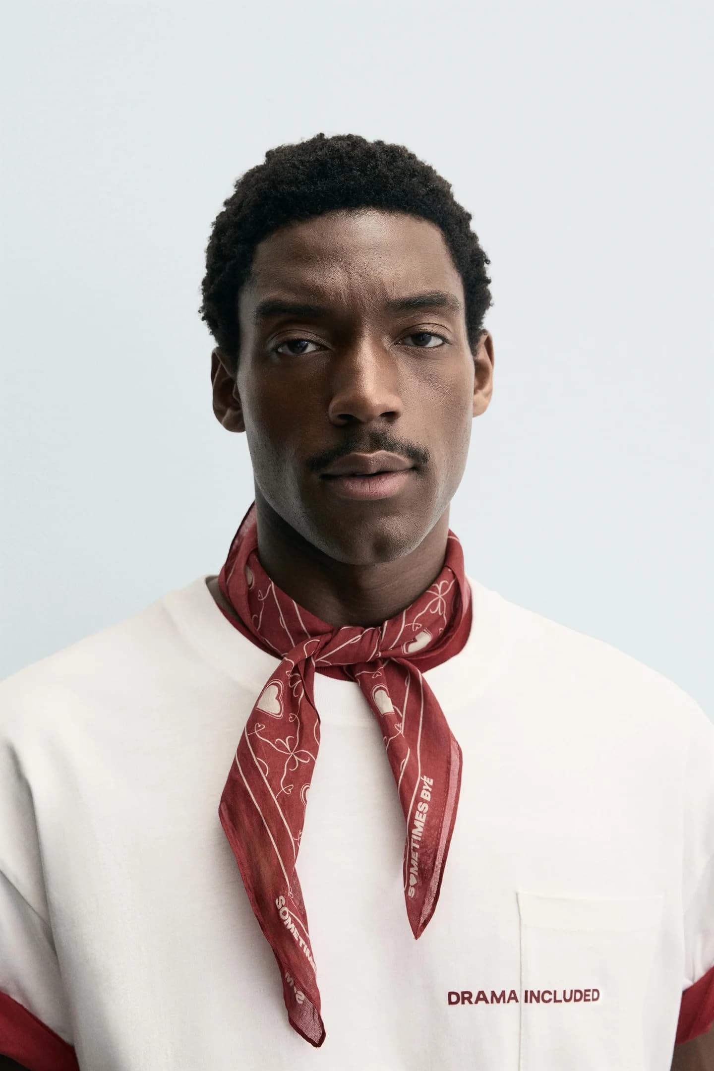 БАНДАНА С ПРИНТОМ СЕРДЦА - фото 2