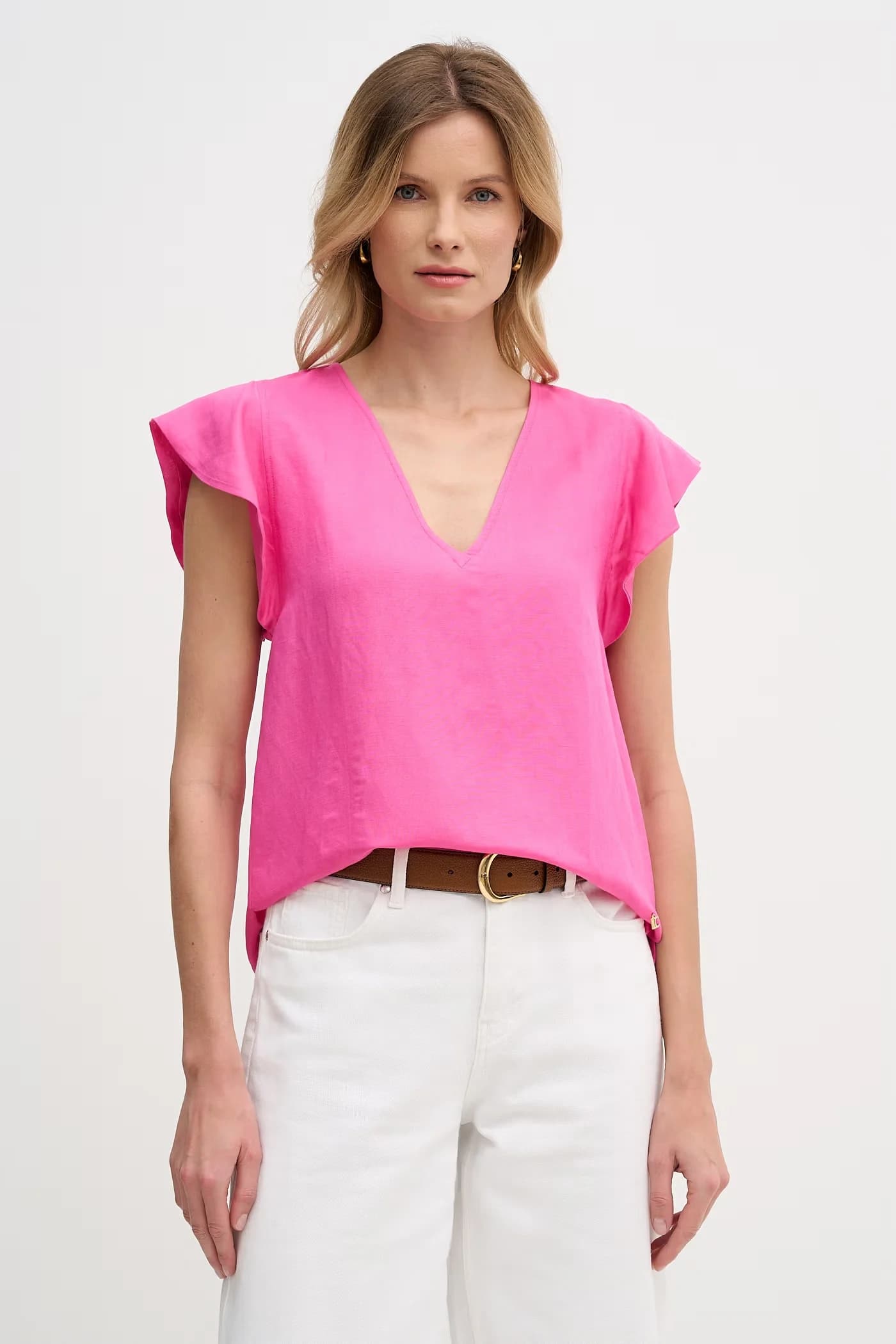 Женская блузка из льна