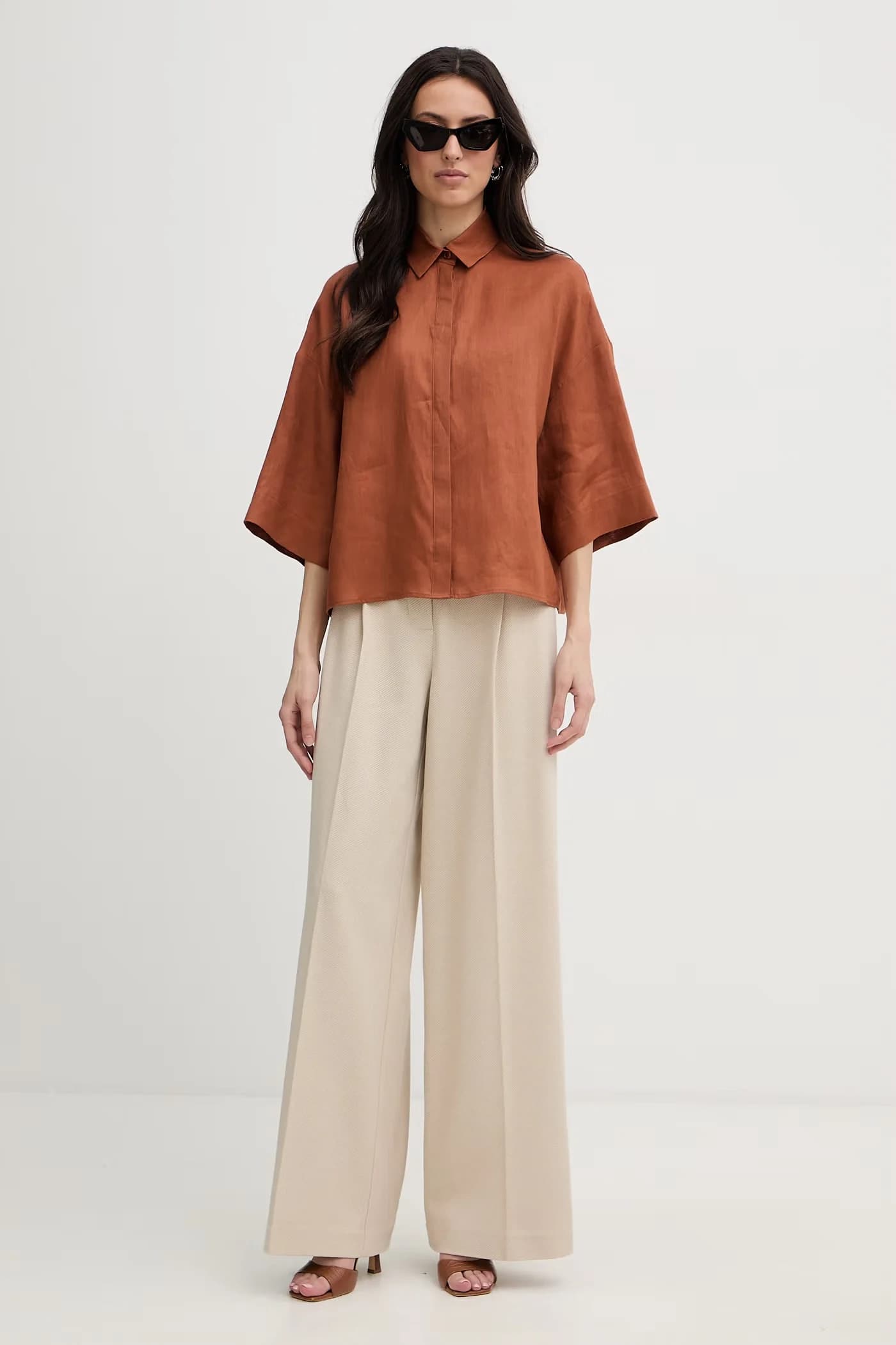 RITO женская льняная рубашка - фото 2