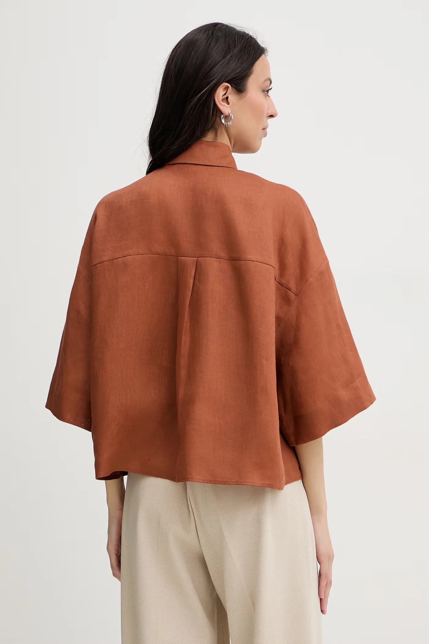 RITO женская льняная рубашка - фото 3