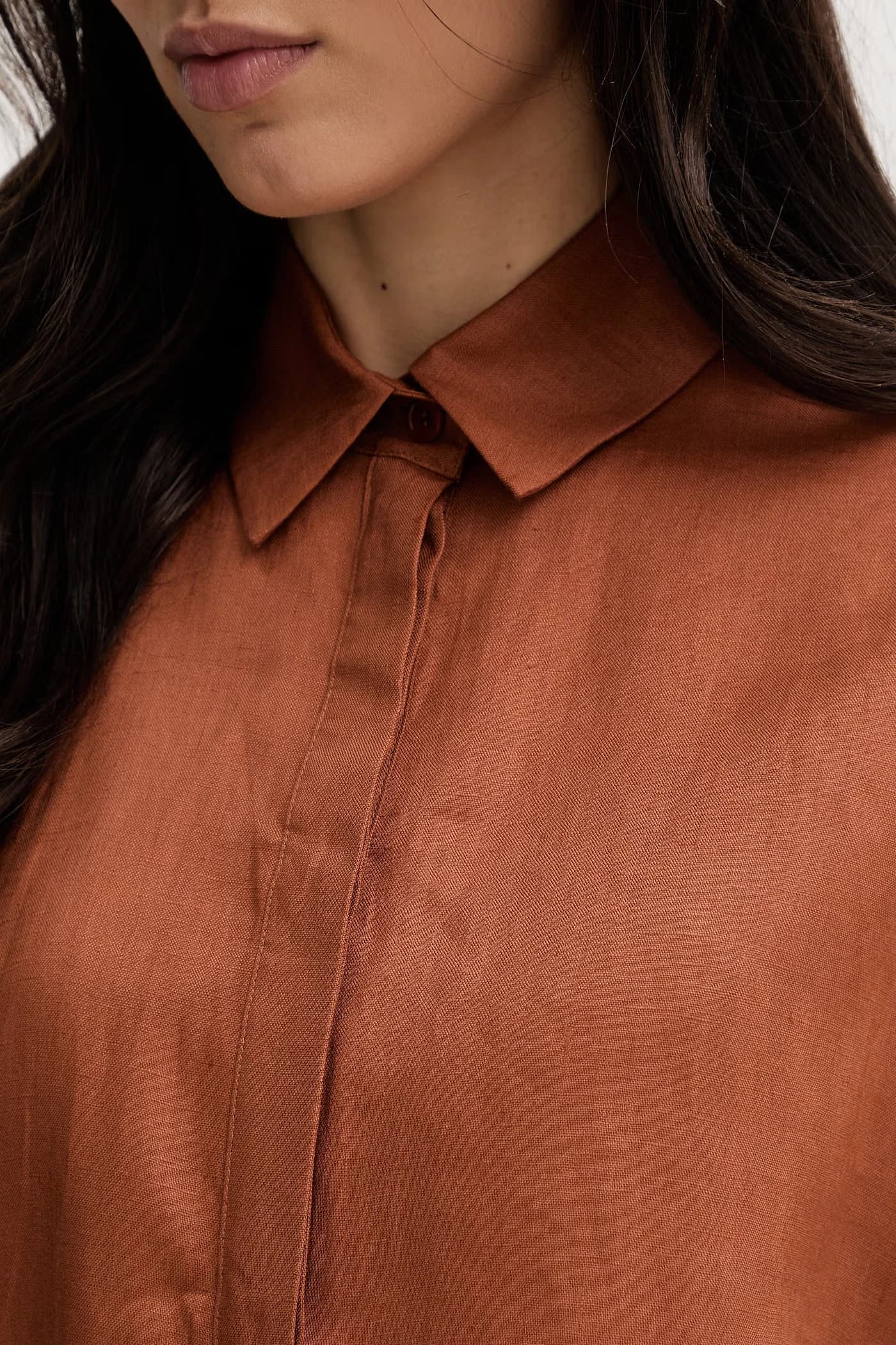 RITO женская льняная рубашка - фото 5