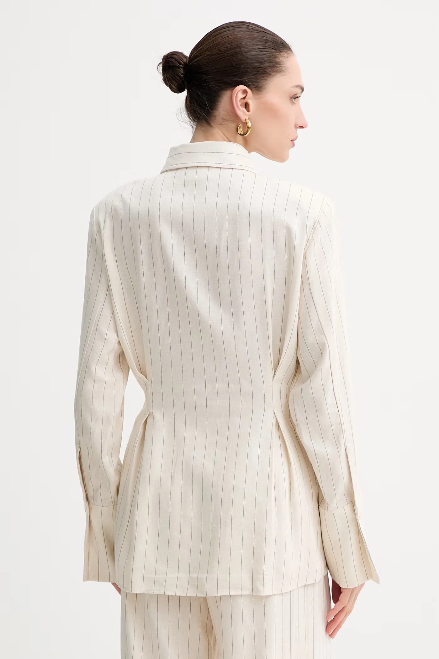 Женская рубашка с льном - фото 3