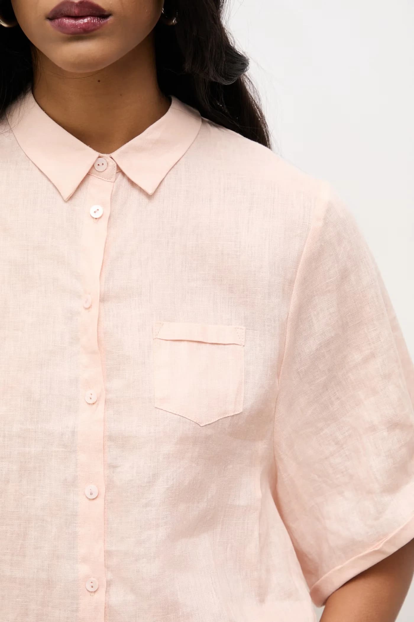Льняная рубашка - фото 5
