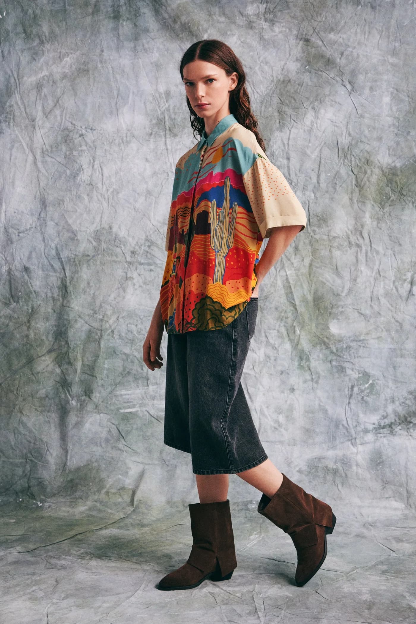 Женская рубашка из вискозы - фото 2