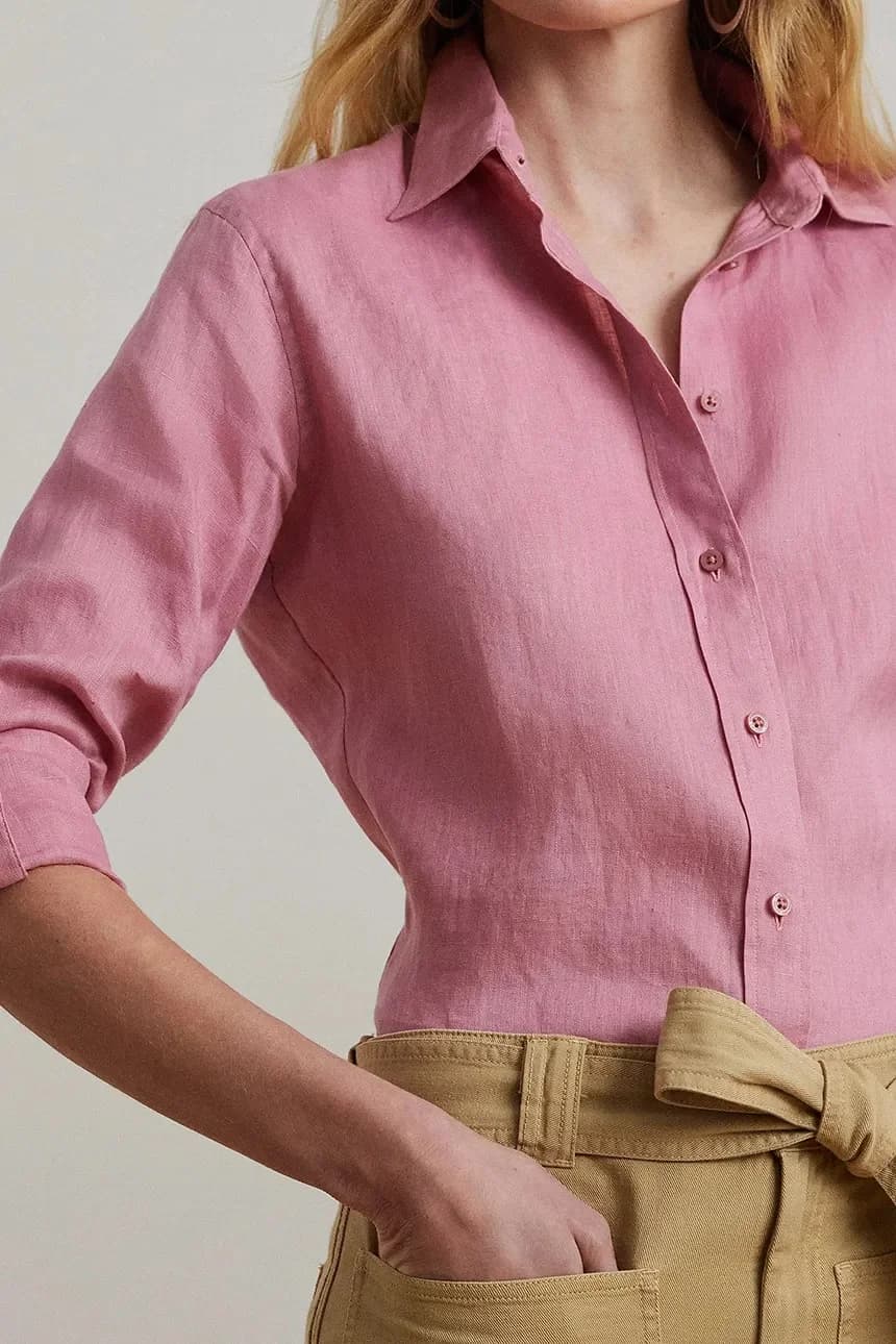 Льняная рубашка - фото 4
