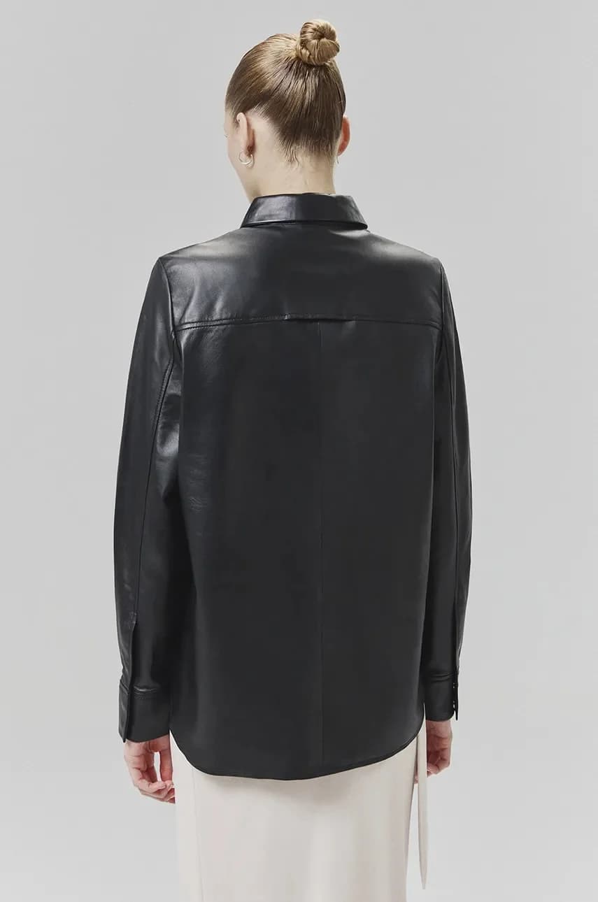 Кожаная рубашка Answear Lab - фото 3