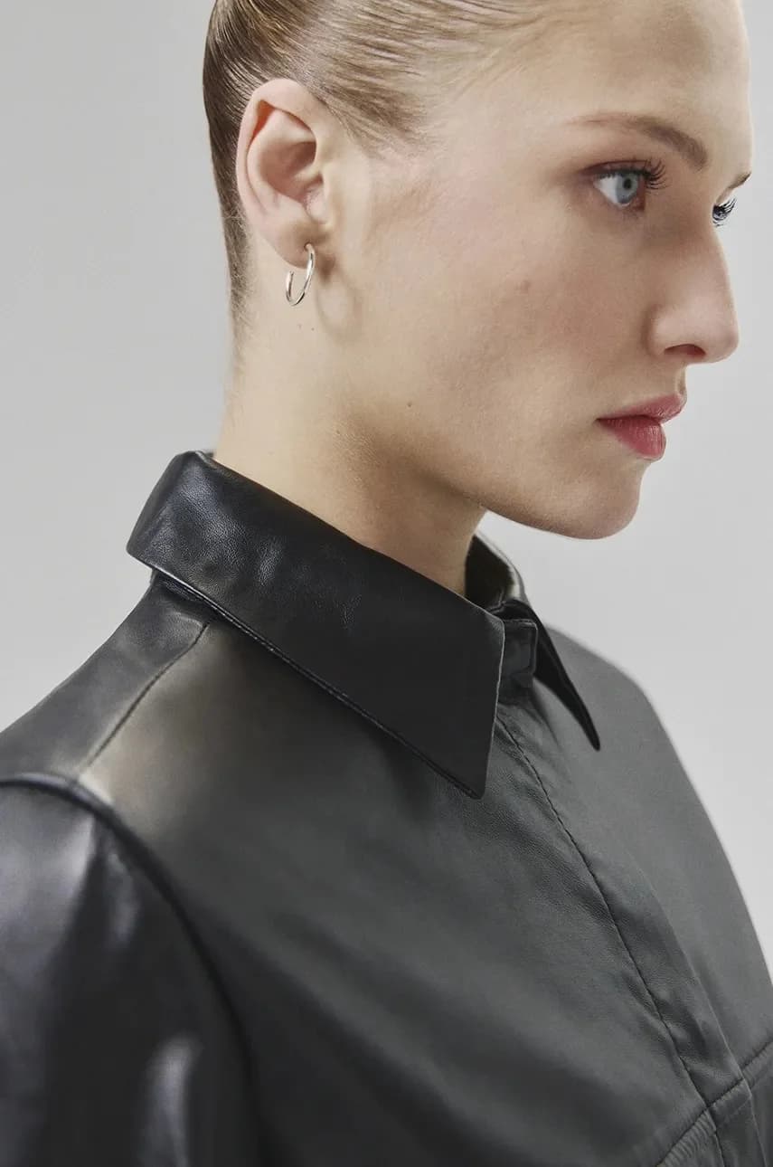 Кожаная рубашка Answear Lab - фото 6