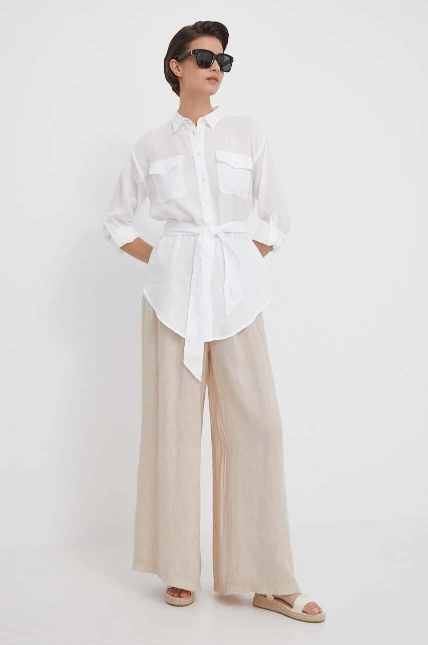 Льняная рубашка - фото 2