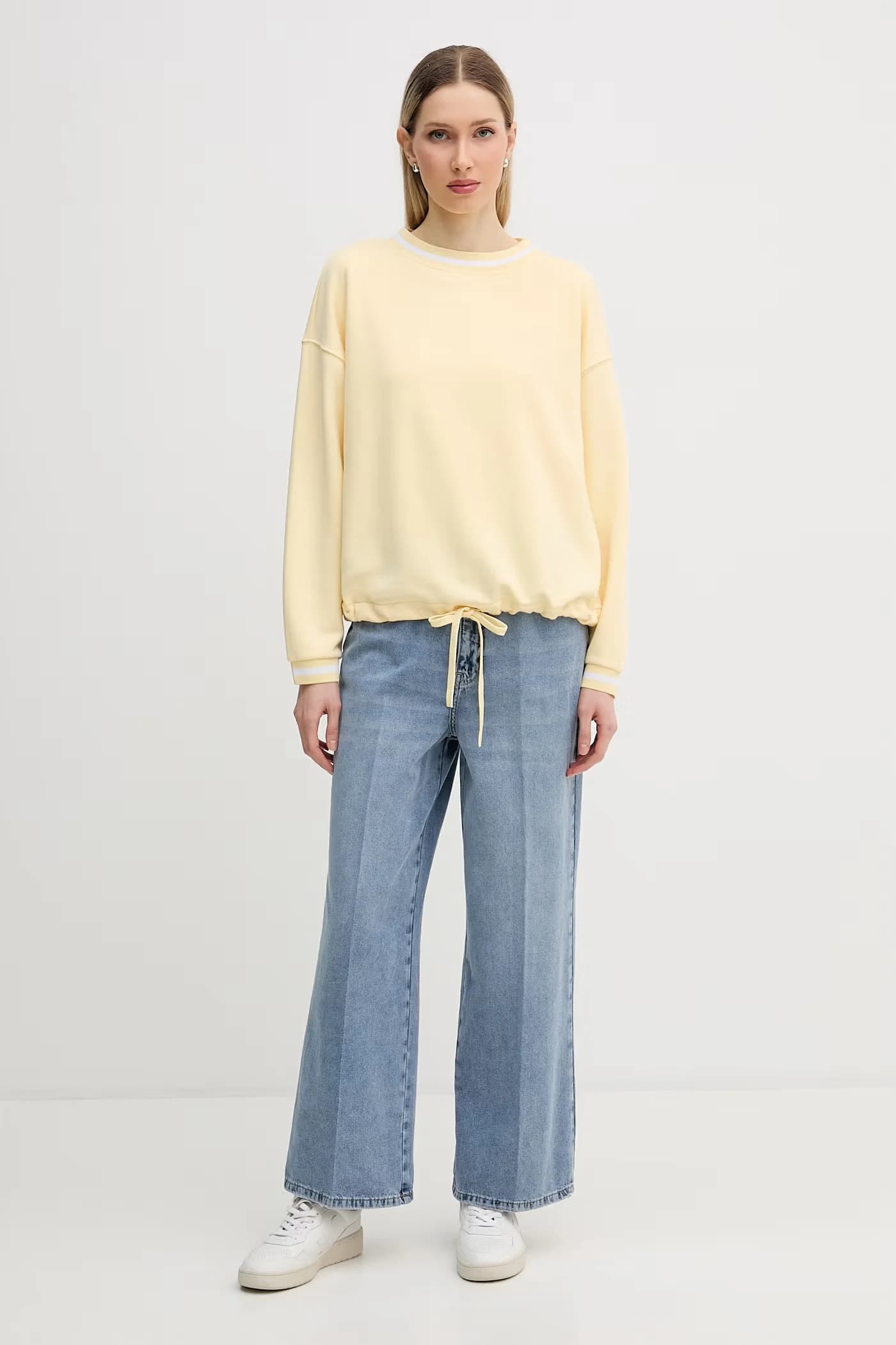 Женская хлопковая толстовка оверсайз - фото 2