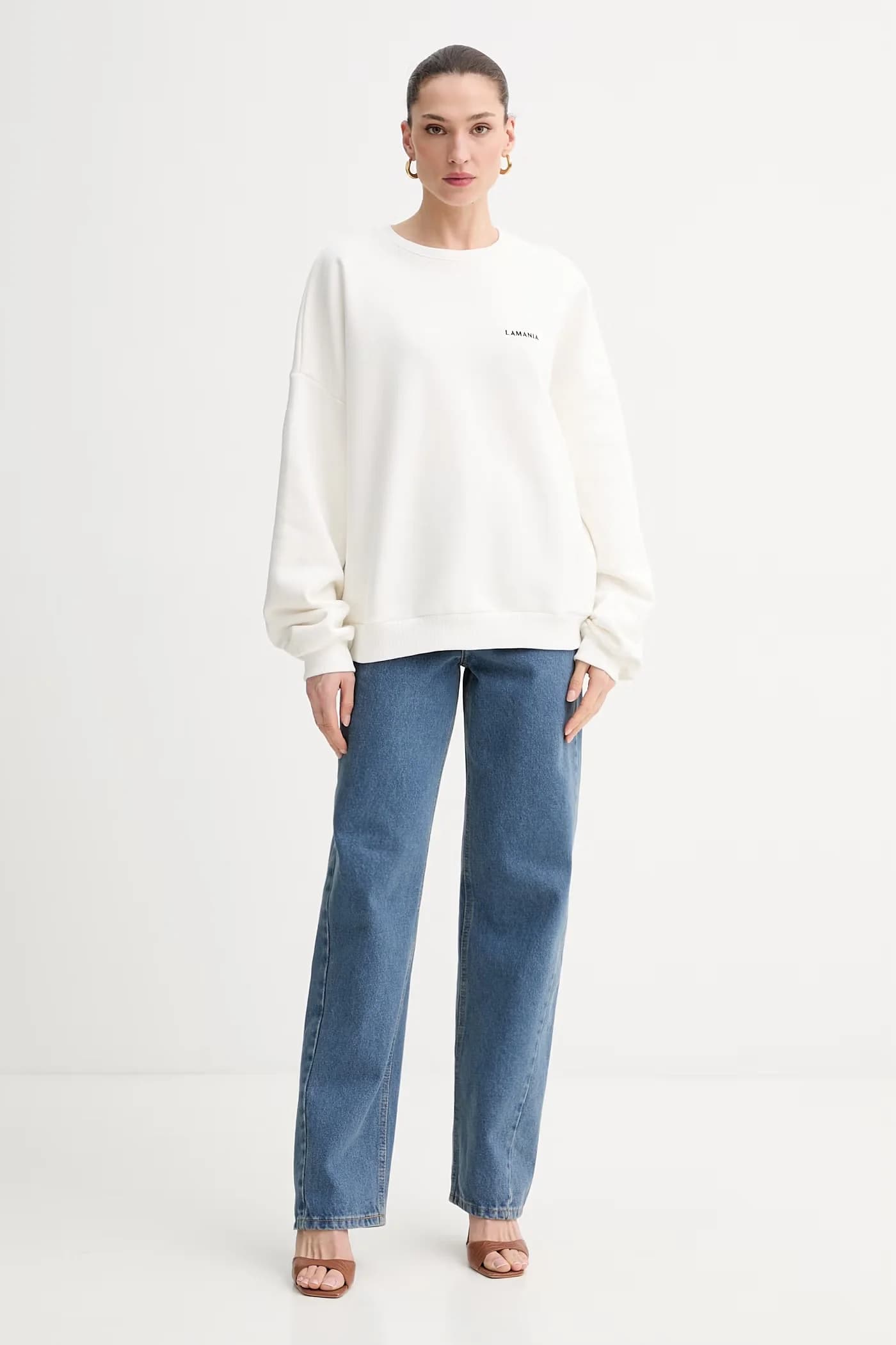 Женская хлопковая толстовка оверсайз BRUX 3 - фото 2