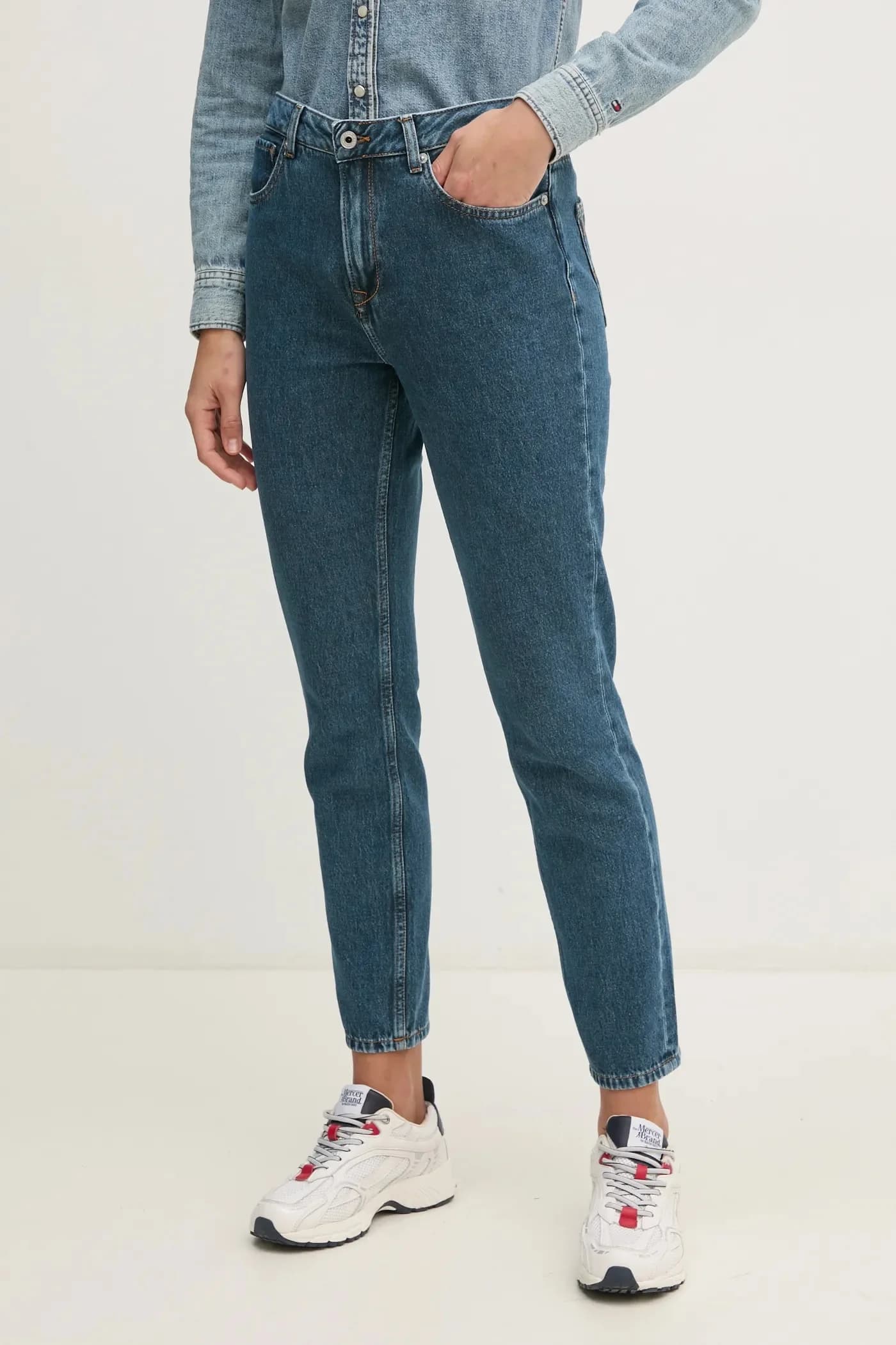 TAPERED JEANS HW ФИОЛЕТОВЫЕ джинсы