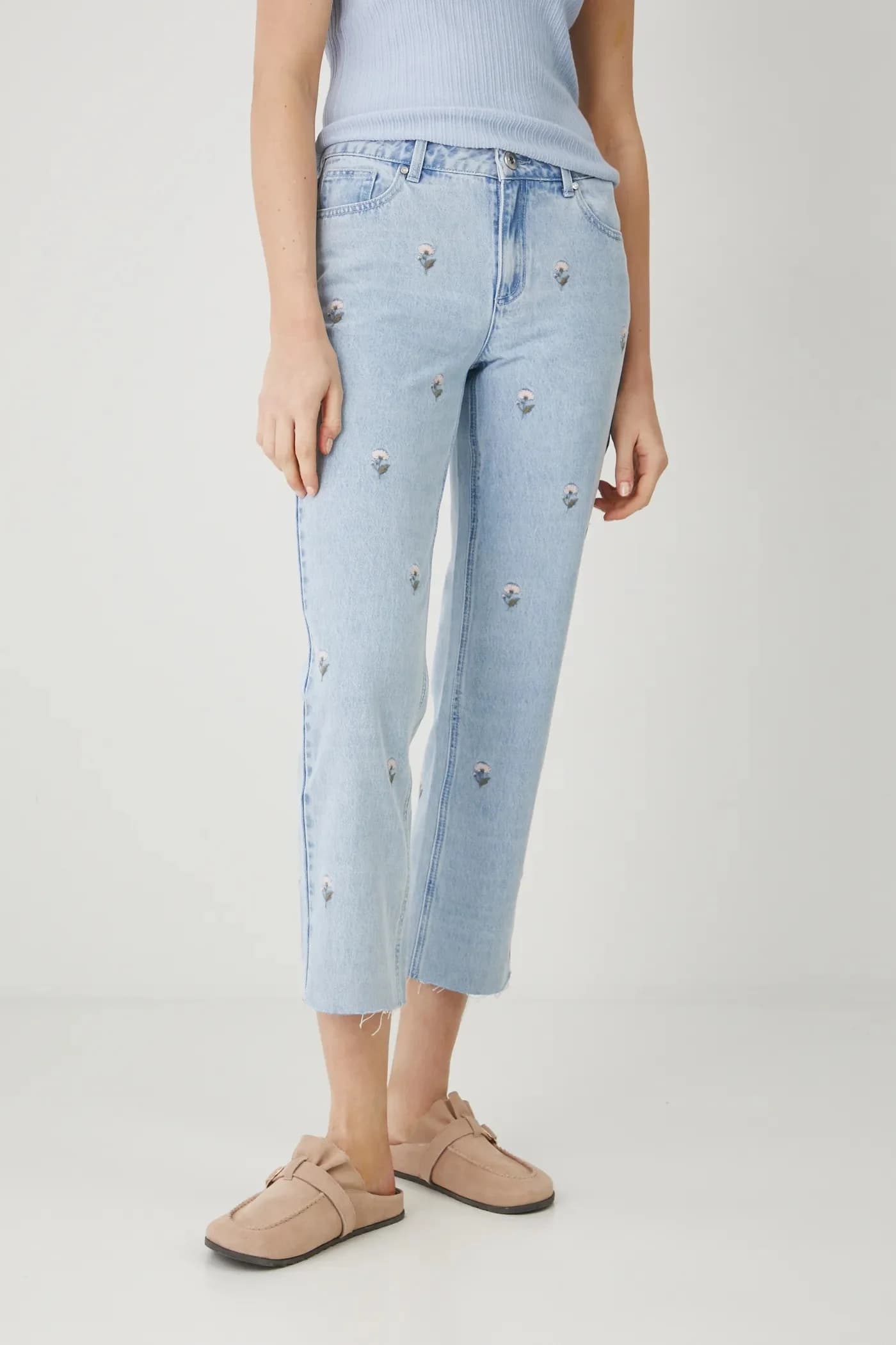 Хлопковые джинсы - фото 2